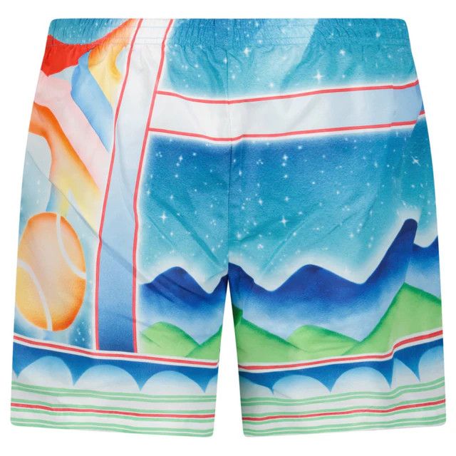 Casablanca o1mle0626 Galaxy Court Printed Swim Shorts in Multicolor Size US 36 / EU 52 - 3 Thumbnail
