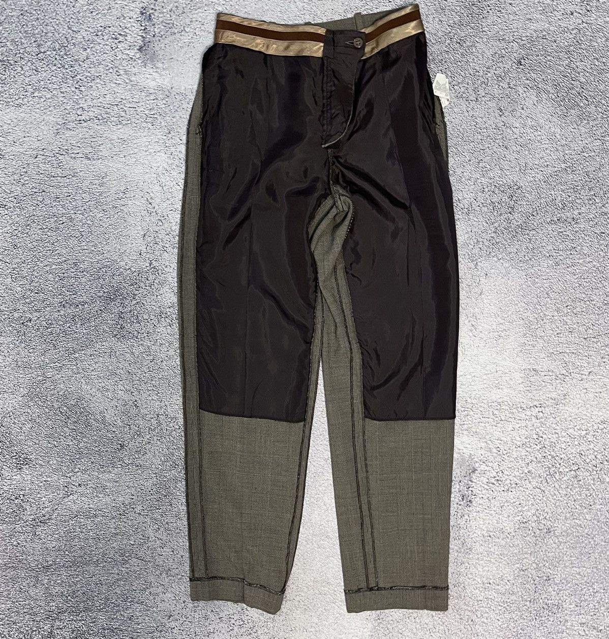 Armani Collezioni Armani Collezioni Plaid Wool Dress Pants Check Trousers Size 30" / US 8 / IT 44 - 9 Thumbnail