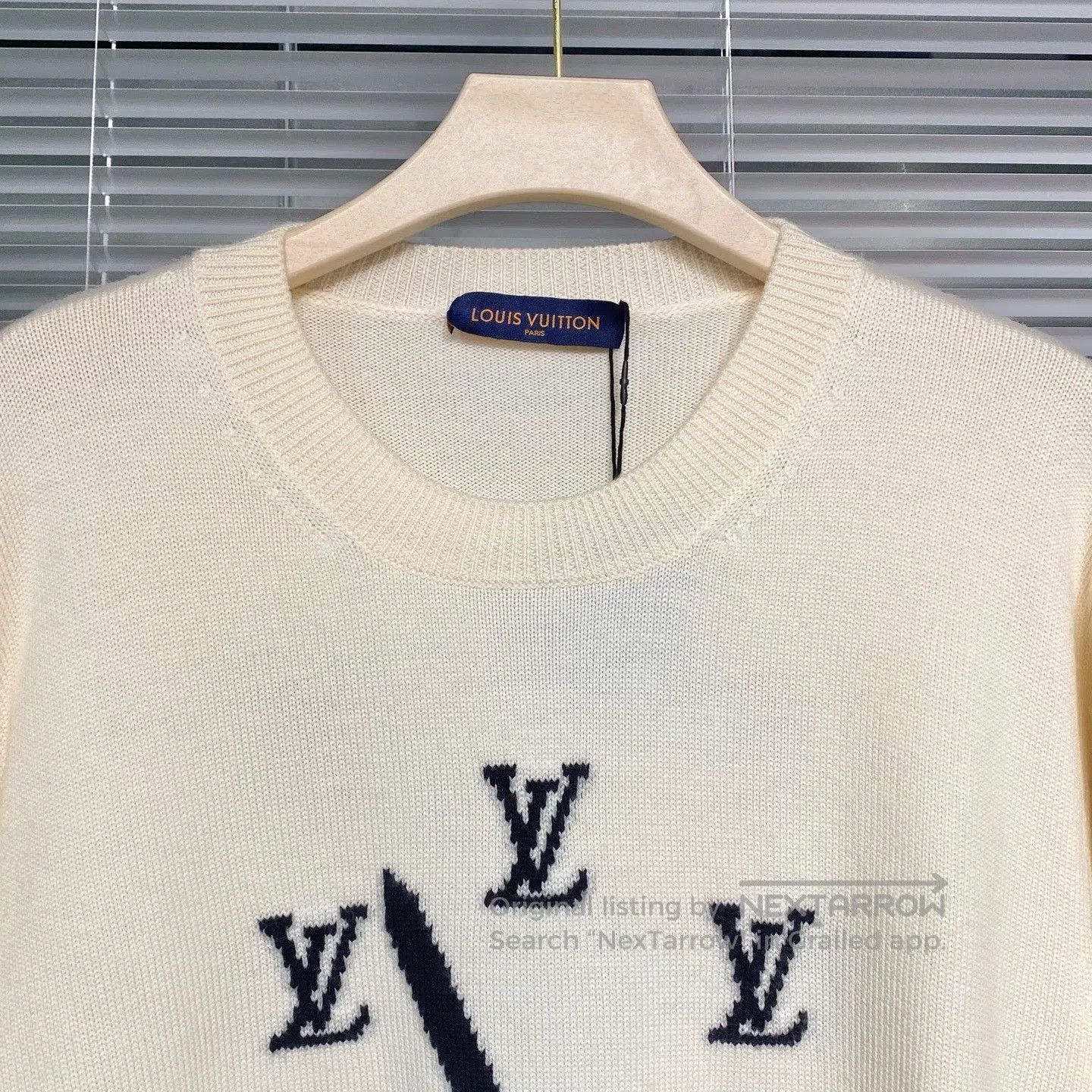 Louis Vuitton LV Wool Sweater Clock Jacquard Logo. Size US XXL / EU 58 / 5 - 3 Thumbnail