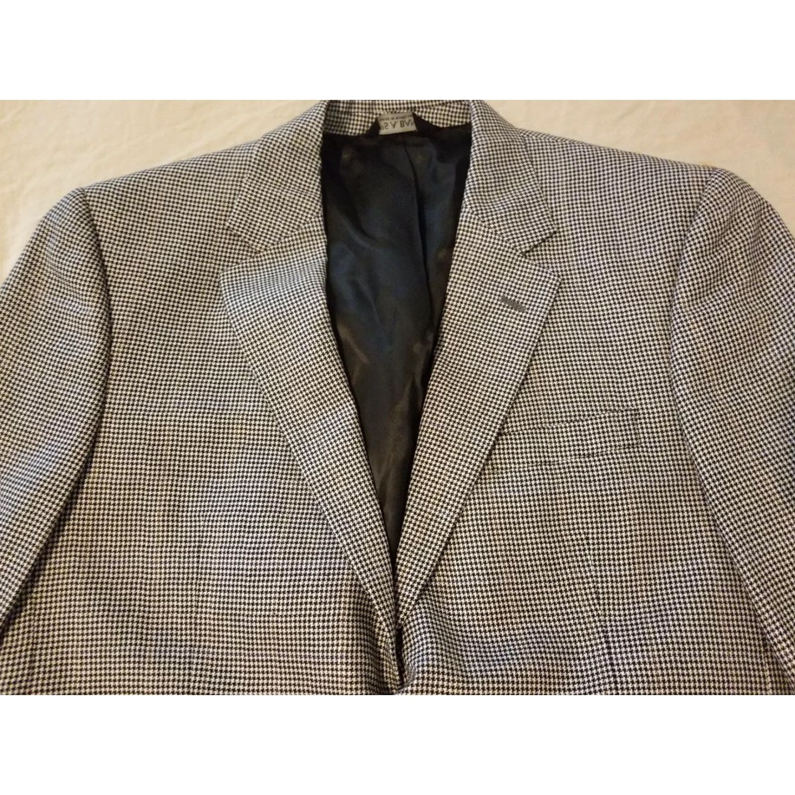 Jos. A. Bank Jos. A. Bank Blazer 3-in-1 Wool Silk Sports Jacket Mens Beige Gray 40S Short Blazer Size US 40 / EU 56 - 7 Thumbnail