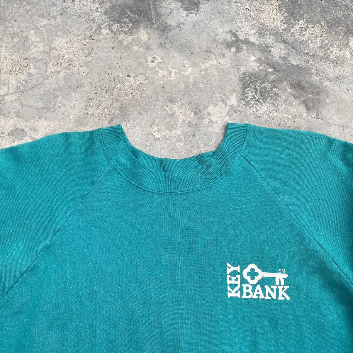 Vintage 90s Key Bank sweatshirt SC007 Size US XL / EU 56 / 4 - 2 Thumbnail