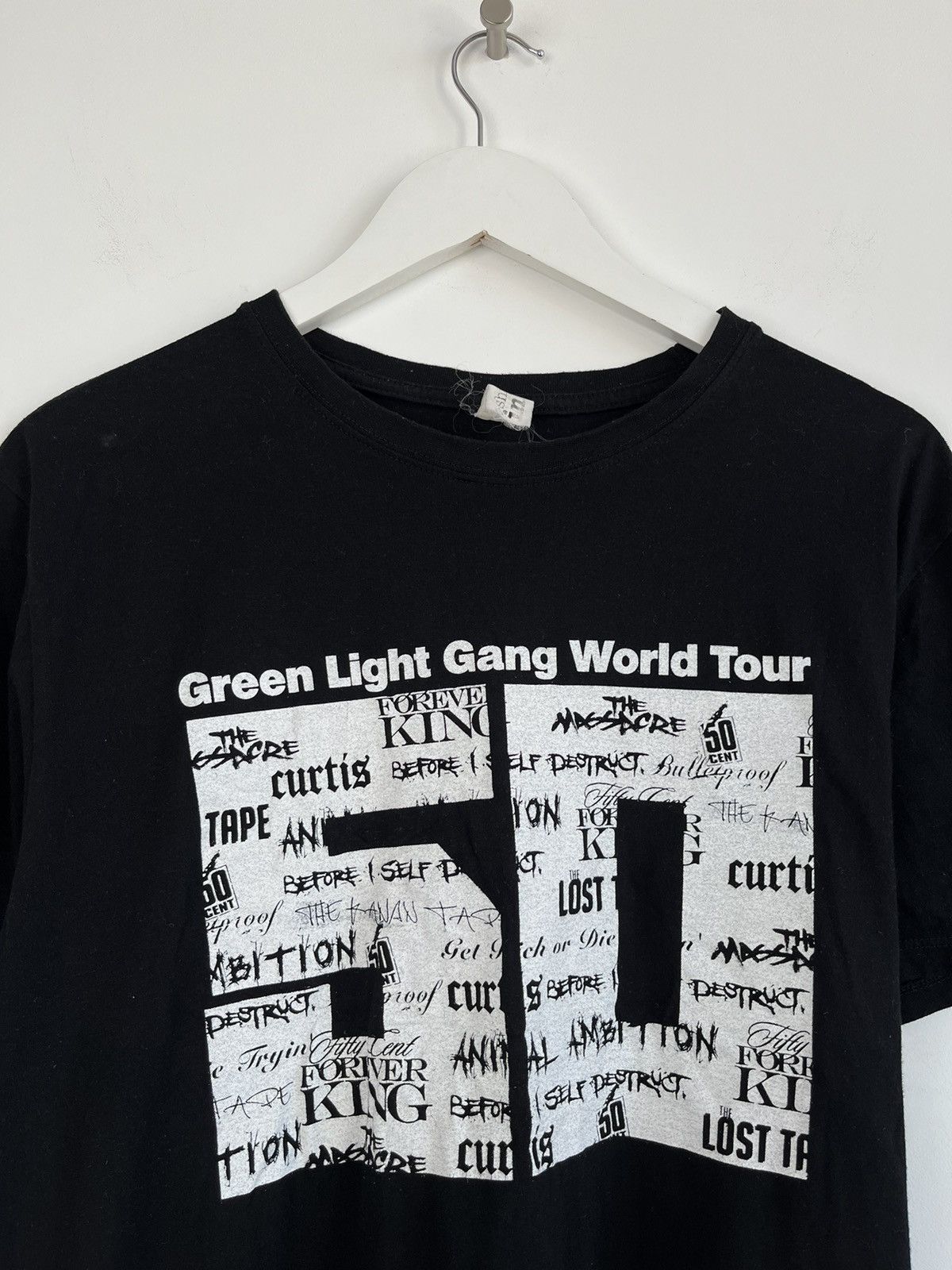 50 Cent Vintage 50cent GLG World Tour Black Tee Size US M / EU 48-50 / 2 - 2 Thumbnail