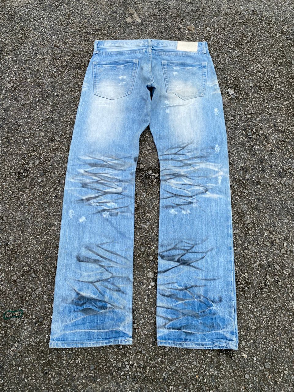 Japanese Brand VINTAGE URBAN BLEACH COLOUR DISTRESSED DENIM Size US 33 - 4 Thumbnail