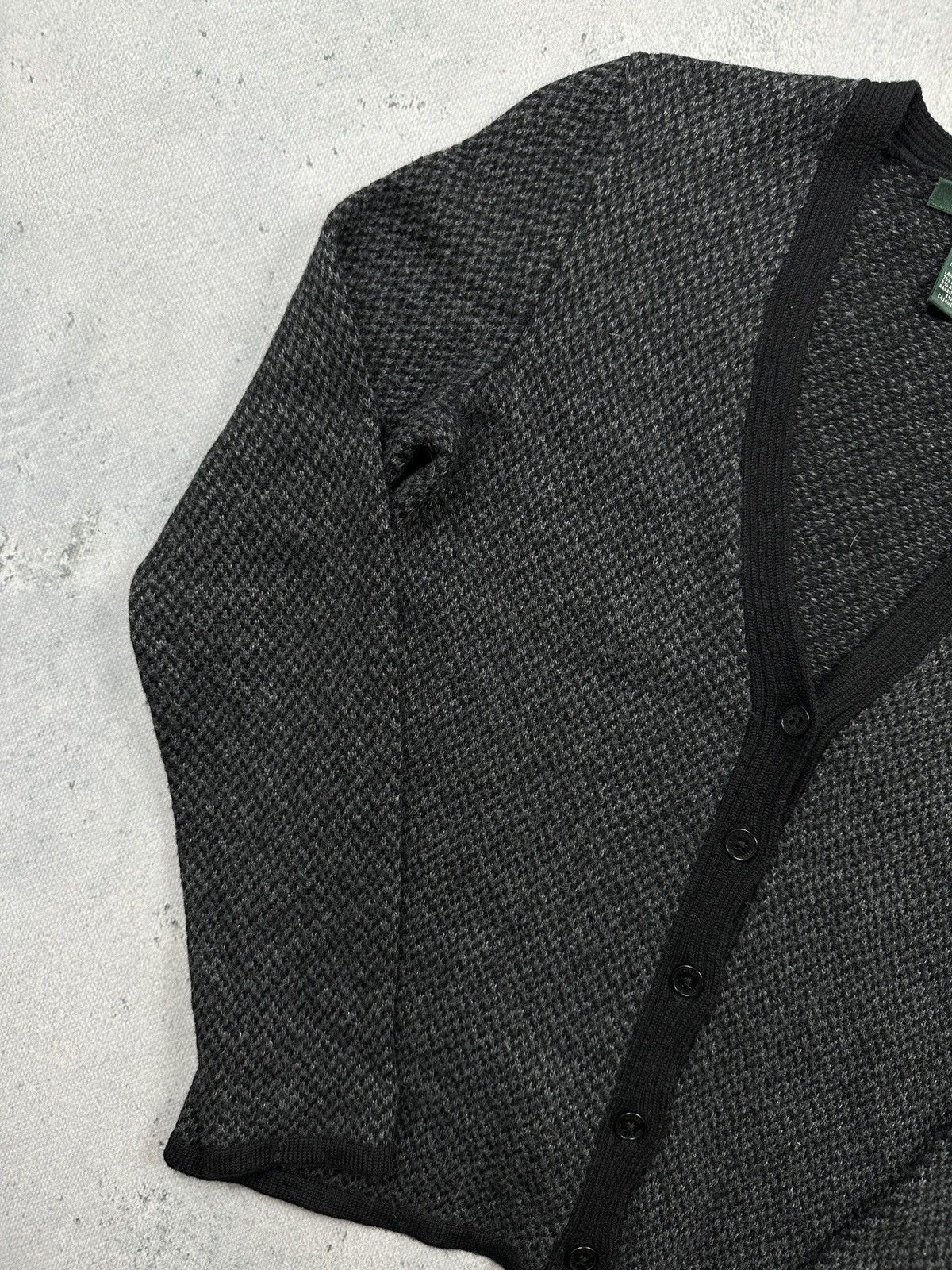 Lauren Ralph Lauren Vintage Lauren Ralph Lauren Wool Blend Cardigan Dark Grey Size S / US 4 / IT 40 - 2 Thumbnail