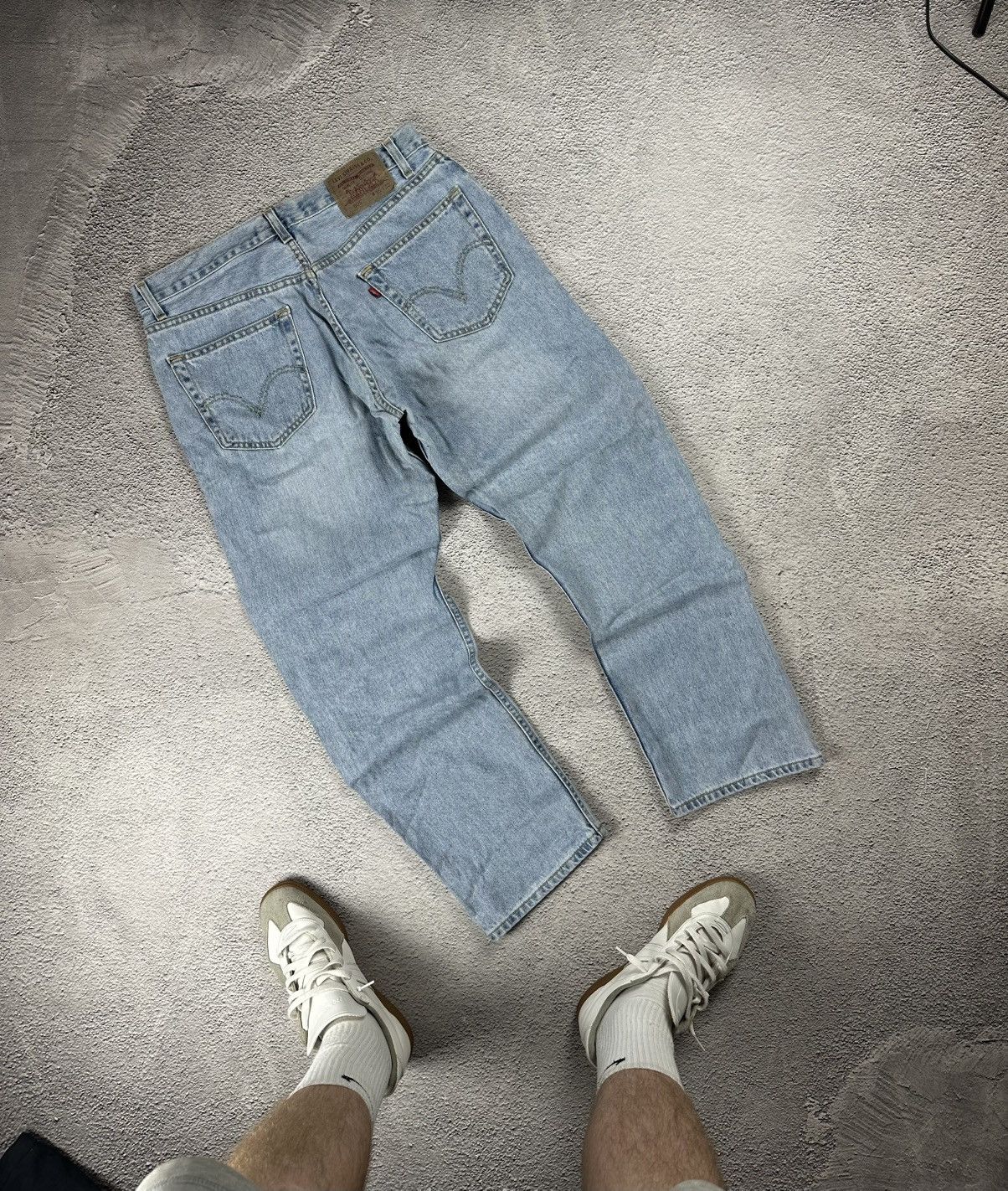 Levi's Vintage Clothing Vintage Levi’s 505 Denim Jean Blue Baggy Faded 90s Regular Size US 36 / EU 52 - 1 Thumbnail