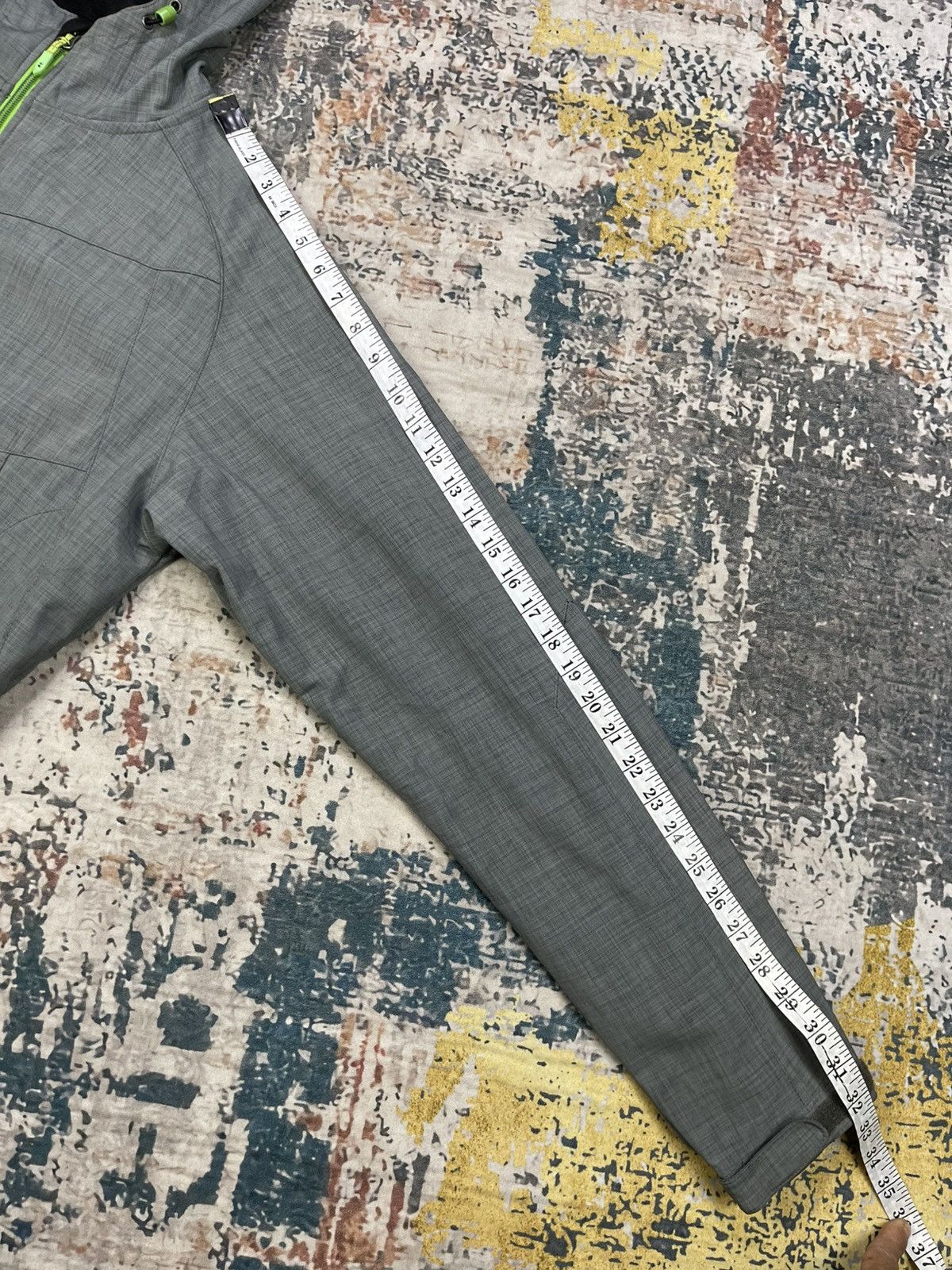 Japanese Brand Double Diamond Softshell Neon Grey Jacket Size US M / EU 48-50 / 2 - 11 Thumbnail