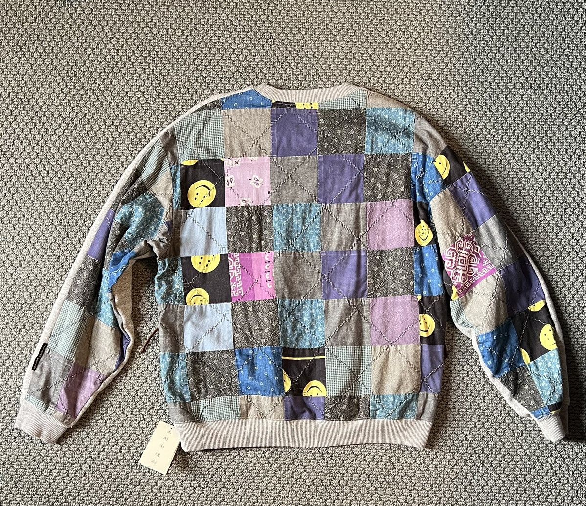 Kapital Kapital Quilted Patchwork Grey Sweatshirt Size US L / EU 52-54 / 3 - 1 Thumbnail