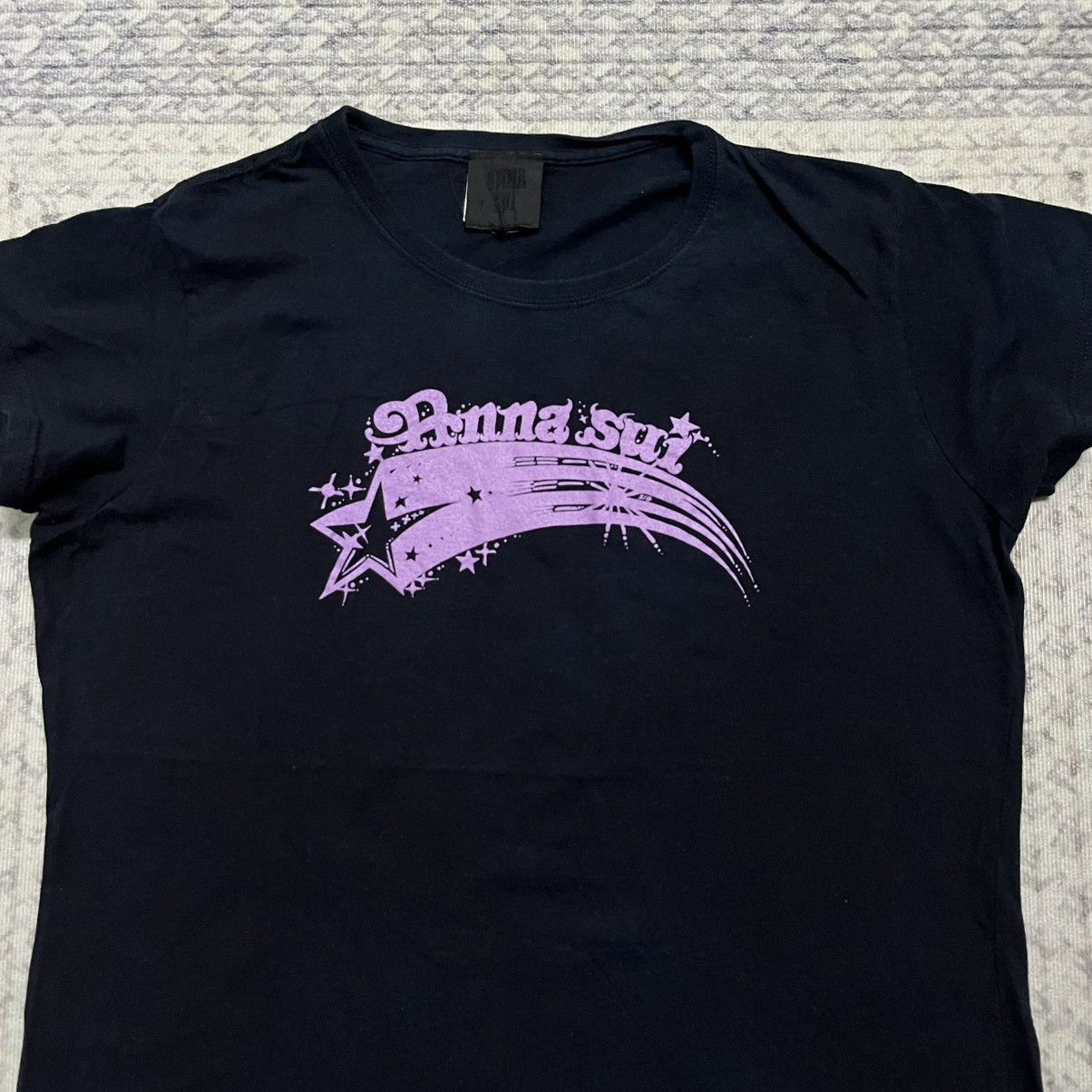 Designer Rare Vintage Anna Sui Spellout Logo Tees Size US S / EU 44-46 / 1 - 3 Thumbnail