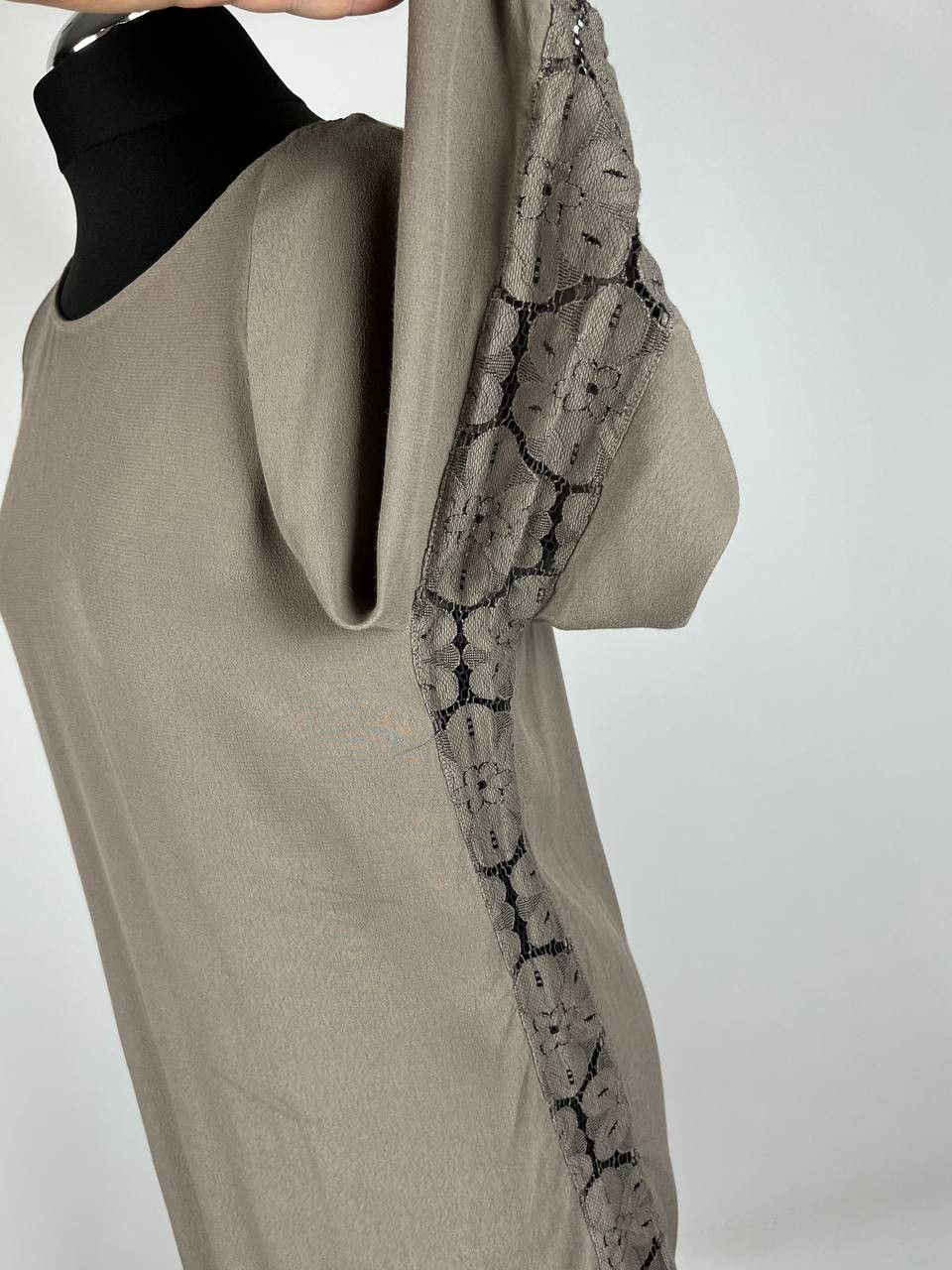 Other PINK MEMORIES Viscose Grey Dress Size 42 Size M / US 6-8 / IT 42-44 - 5 Thumbnail