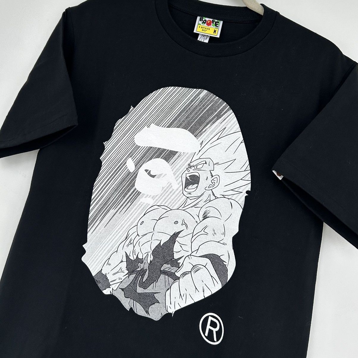 Bape A BATHING APE X DRAGON BALL Z GOKU SSJ TEE | Grailed