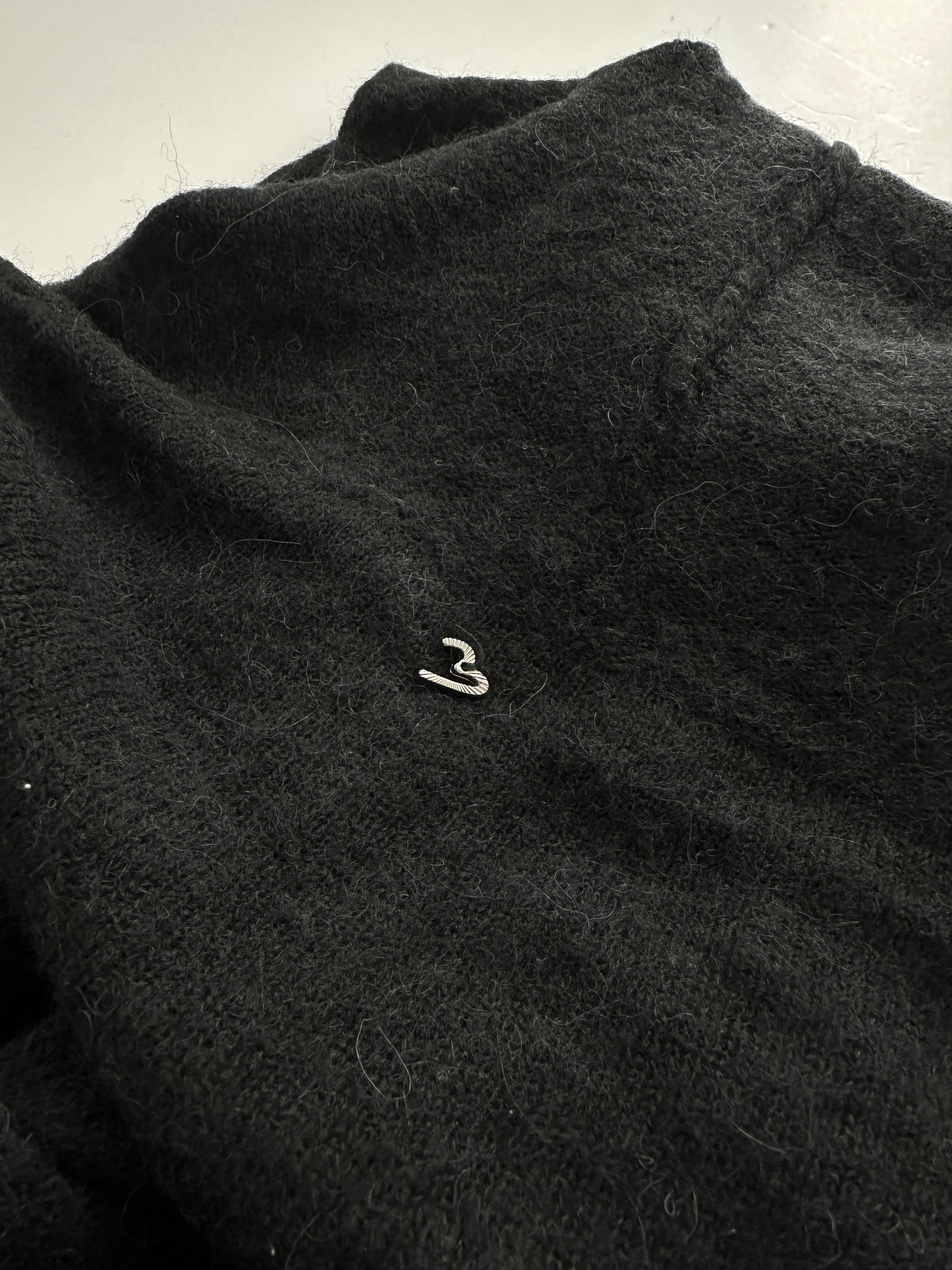 Marina Rinaldi Wool/Alpaca/Silk Knit Dress with Silk Front Panel Size M / US 6-8 / IT 42-44 - 3 Thumbnail