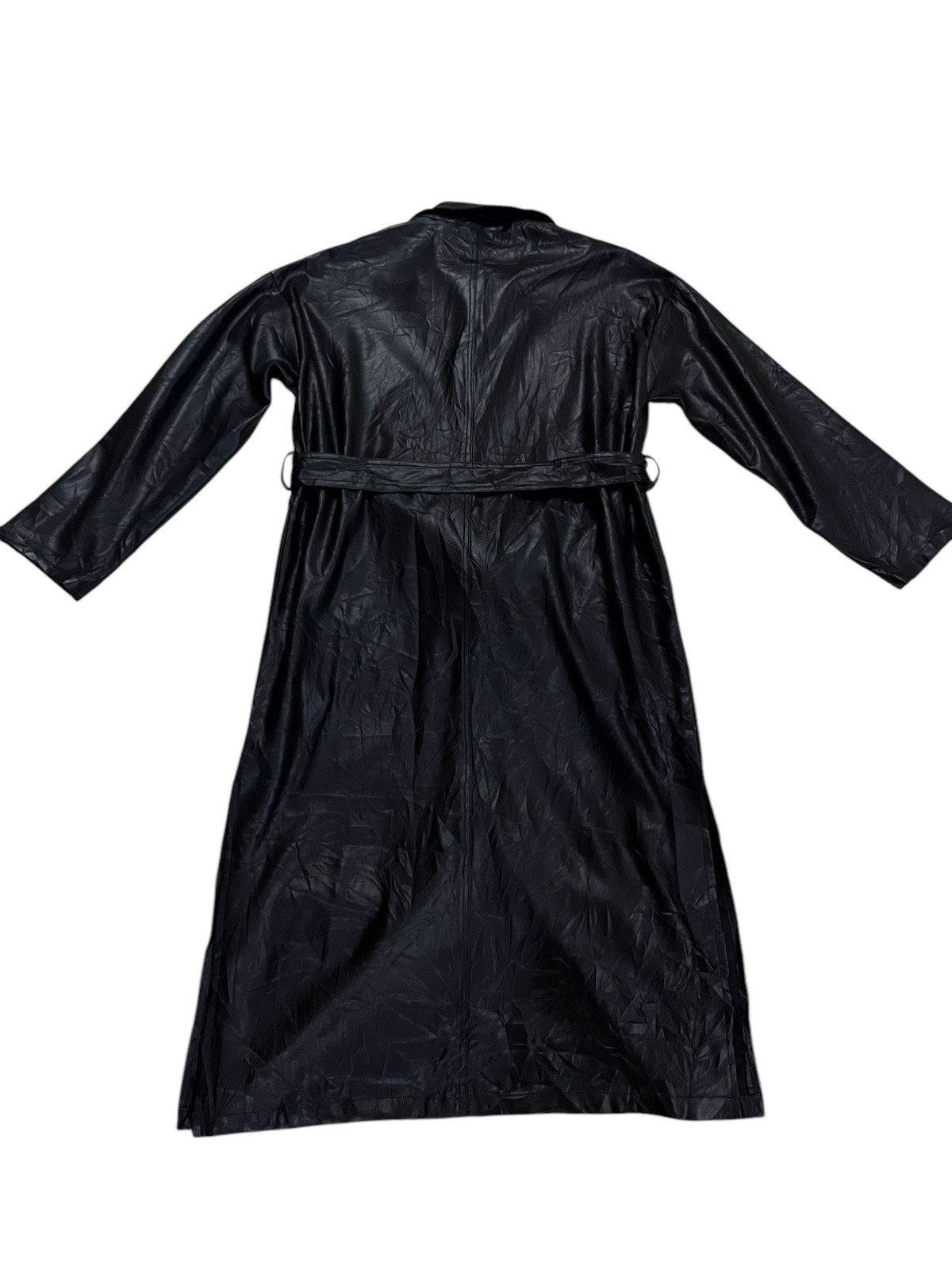 Beauty Beast × Vintage 🇯🇵 JAPANESE BRAND JIEAN LEATHER LONG WRAP COAT/JACKET Size US L / EU 52-54 / 3 - 9 Thumbnail