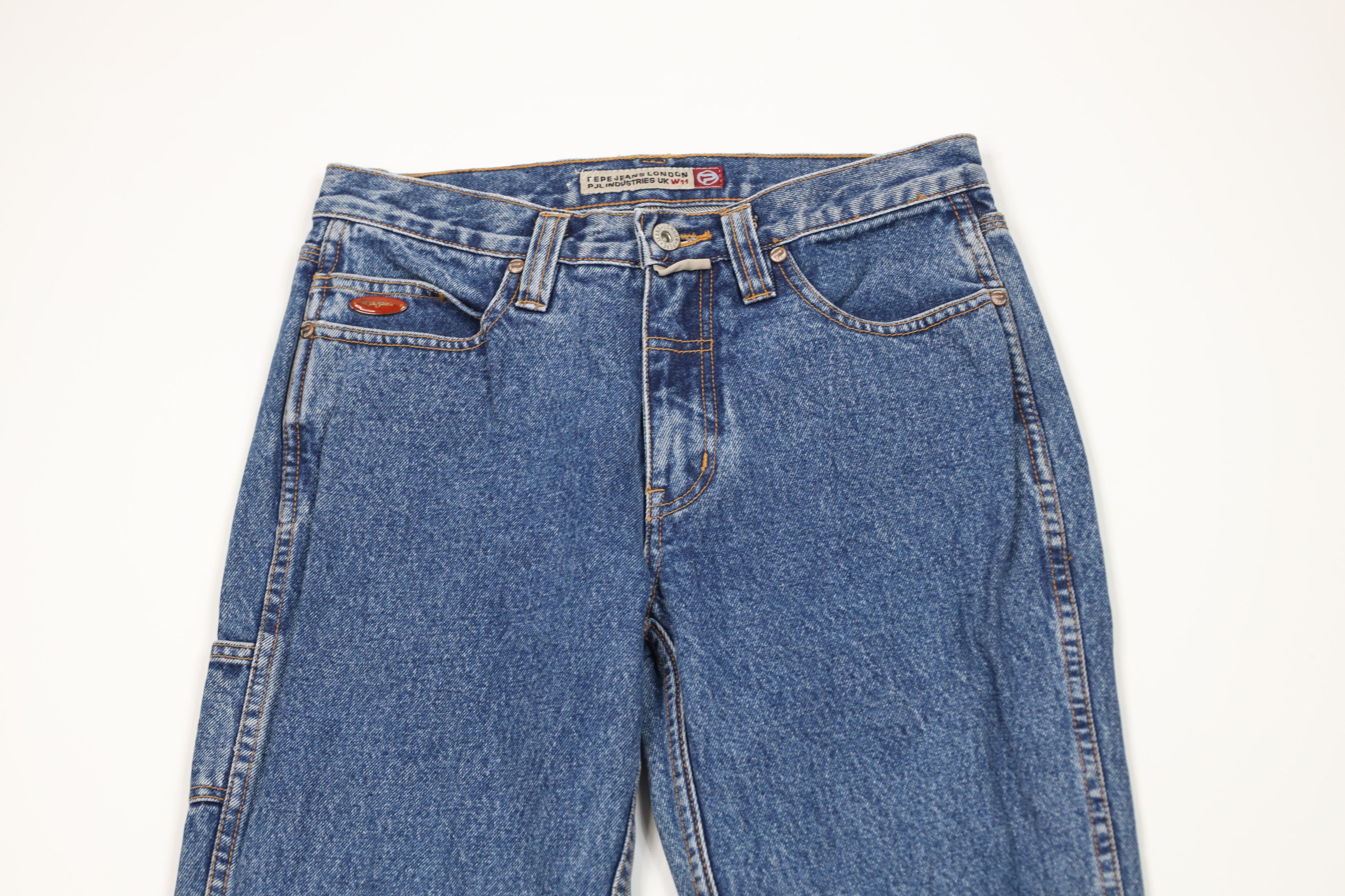 Pepe Jeans Vintage 90s Pepe Jeans Straight Leg Dungaree Denim Jeans Size US 28 / EU 44 - 2 Thumbnail