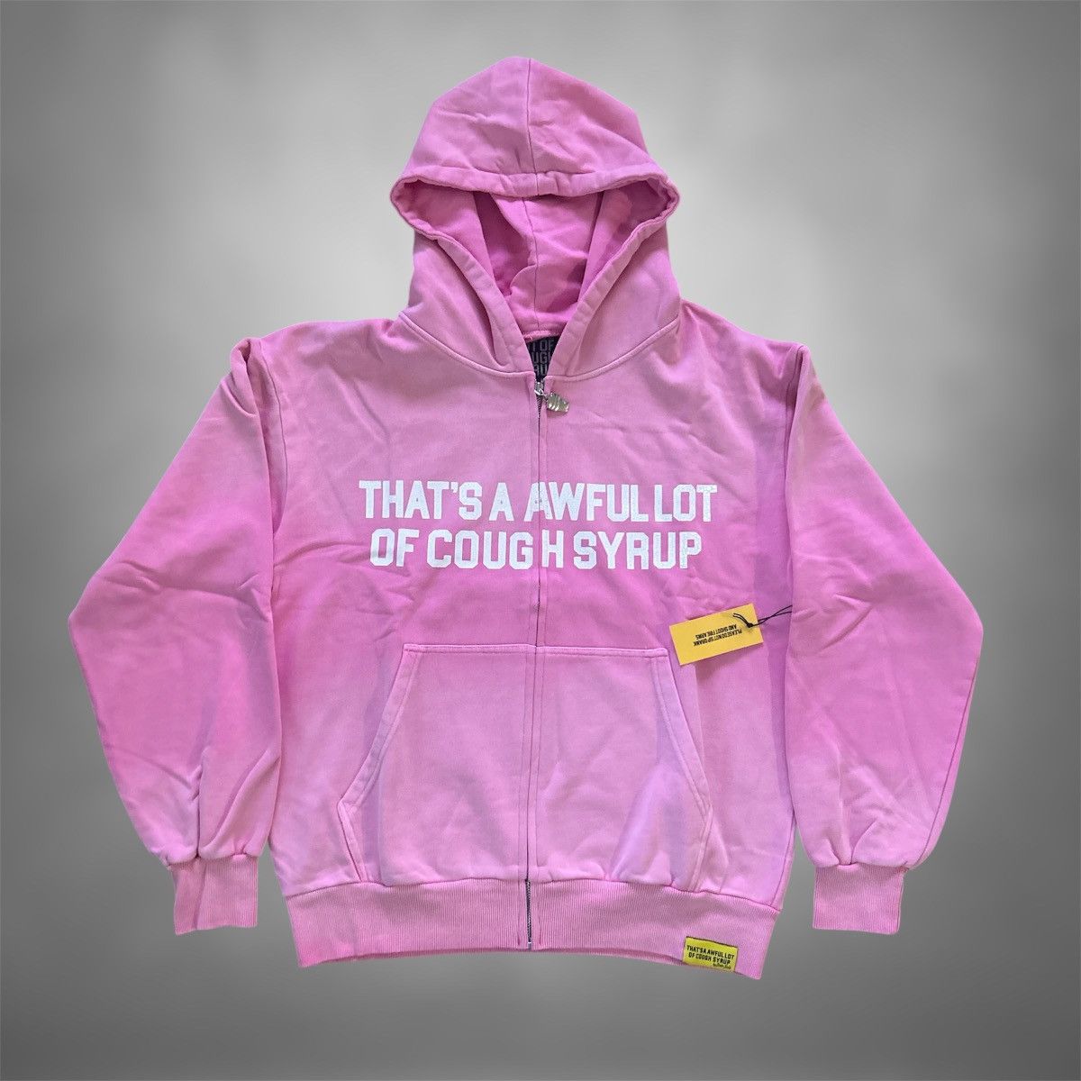 Other Thats A Awful Of Cough Syrup Pink Zip Up Hoodie Size S / US 4 / IT 40 - 1 Thumbnail