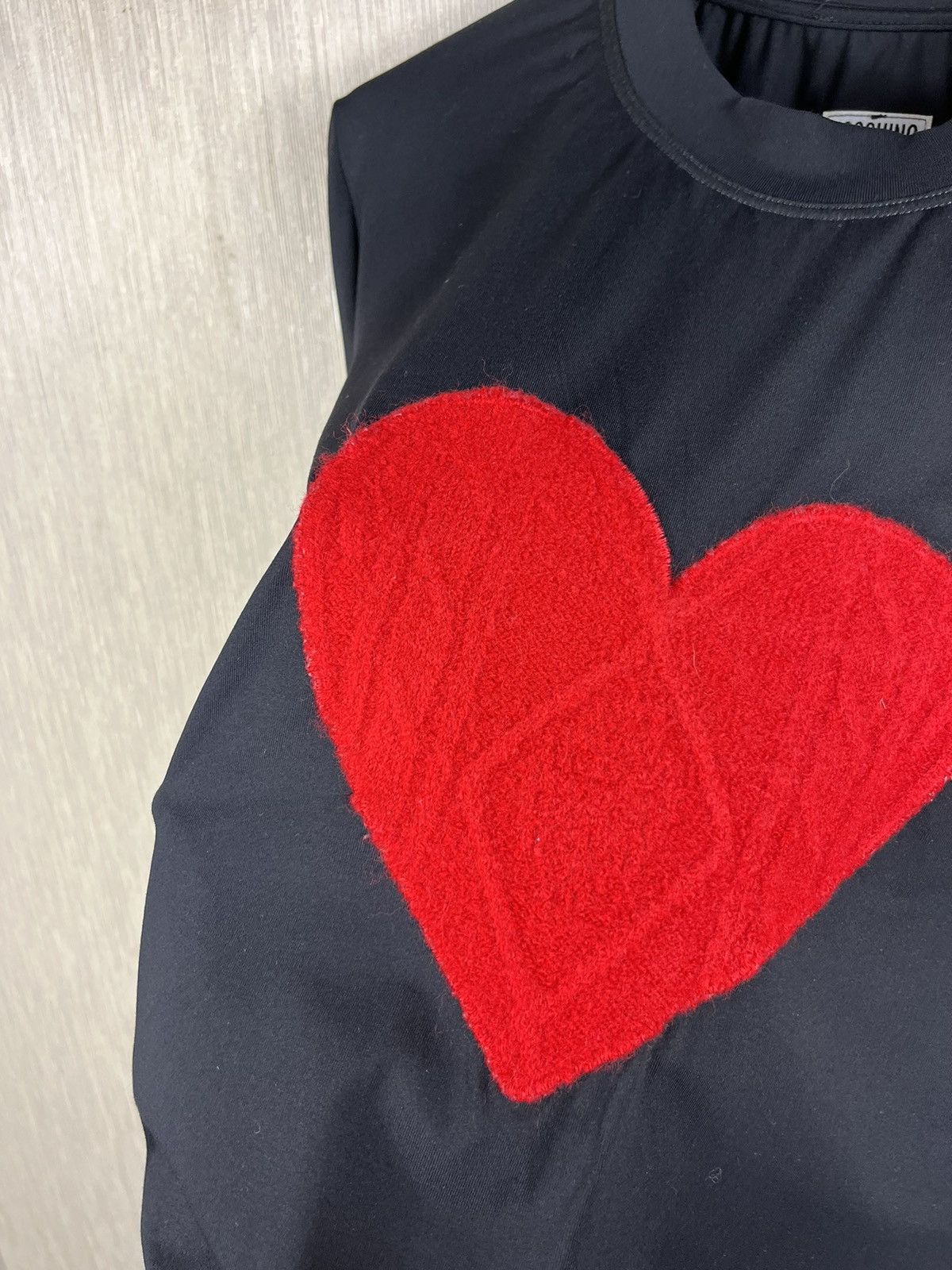 Love Moschino × Moschino × Vintage Vintage Moschino warm hearted knit wool blouse heart love 90 Size M / US 6-8 / IT 42-44 - 8 Thumbnail