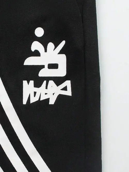 Japanese Brand Wide Leg Stripel Y2k Sweatpants Size US 34 / EU 50 - 4 Thumbnail