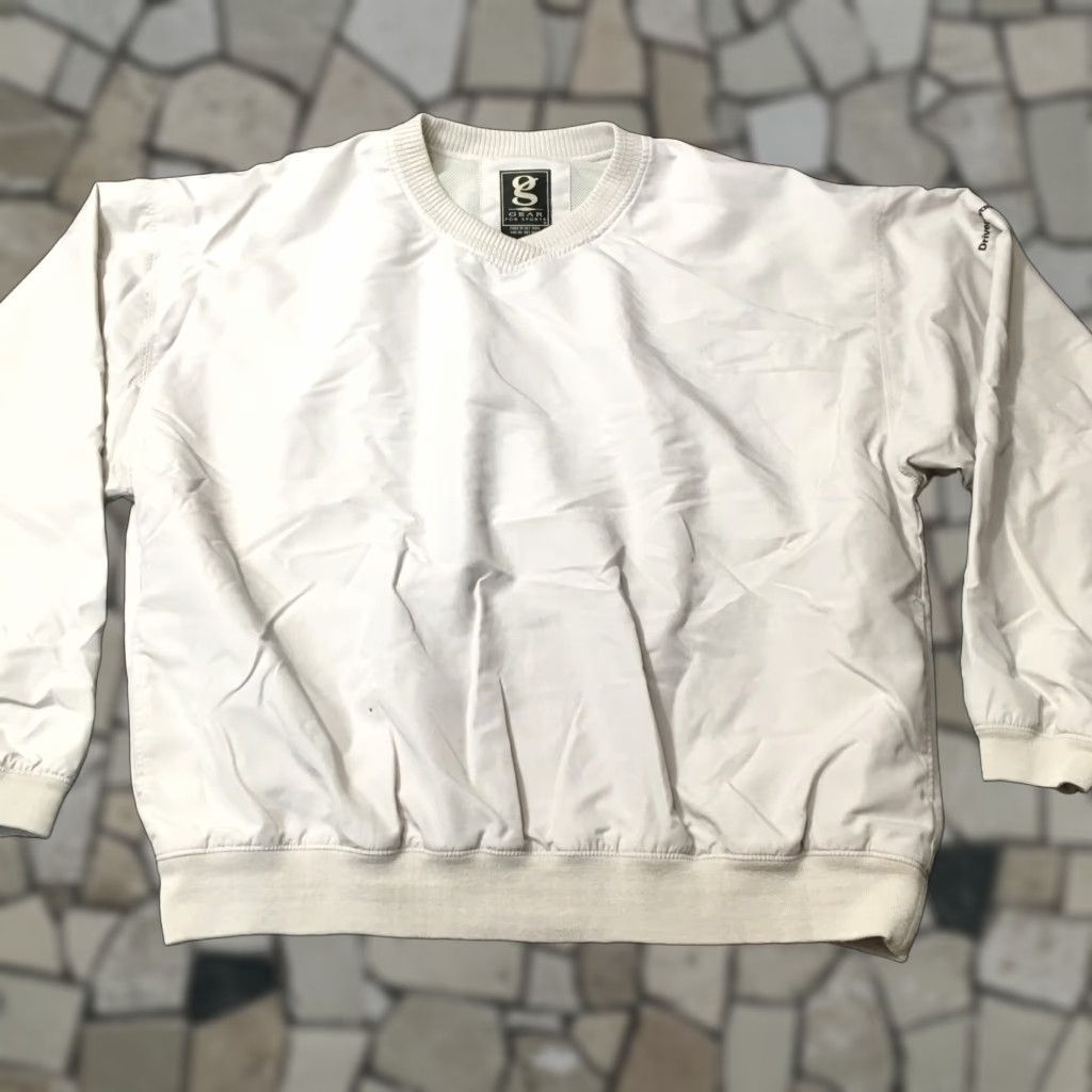 Vintage VTG Gear Volkswagen Pullover Sweatshirt Unisex Adults L Beige Logo Embroidered Zipper 80s 90s Retro Cars Vinyl VW Size US L / EU 52-54 / 3 - 1 Thumbnail