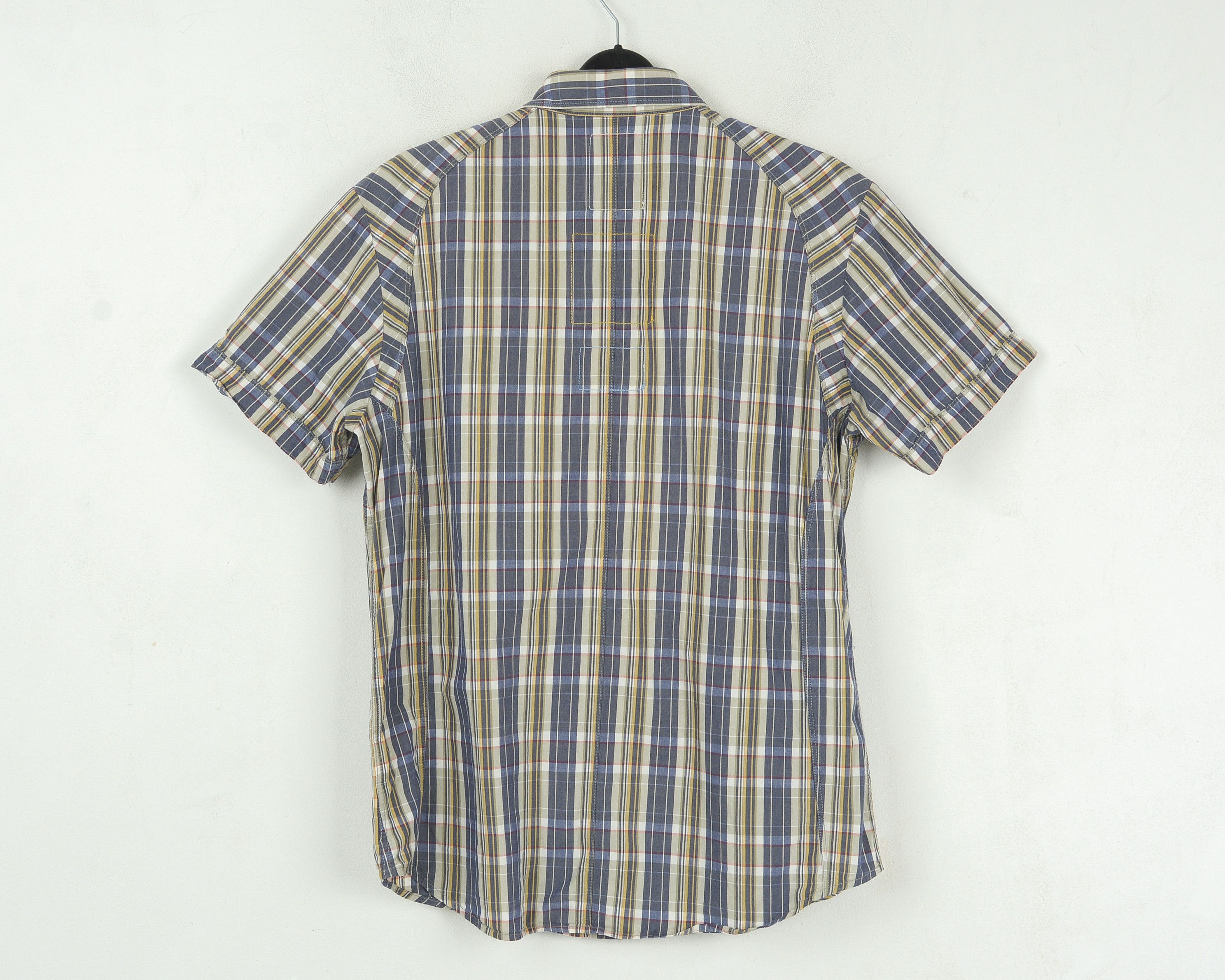 G-Star Arizona Cross Shirt Casual Short Sleeve Tartan Button Top Size US L / EU 52-54 / 3 - 4 Thumbnail