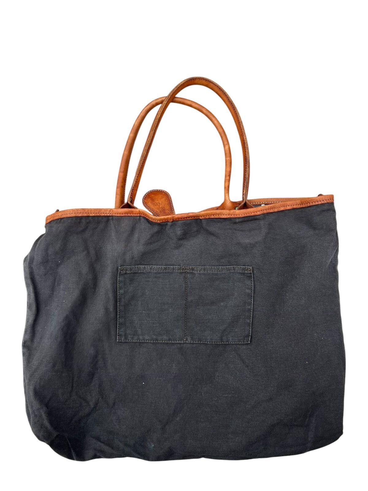 Felisi Vintage FELISI Sun Faded Canvas Leather Tote Bag Size ONE SIZE - 24 Thumbnail