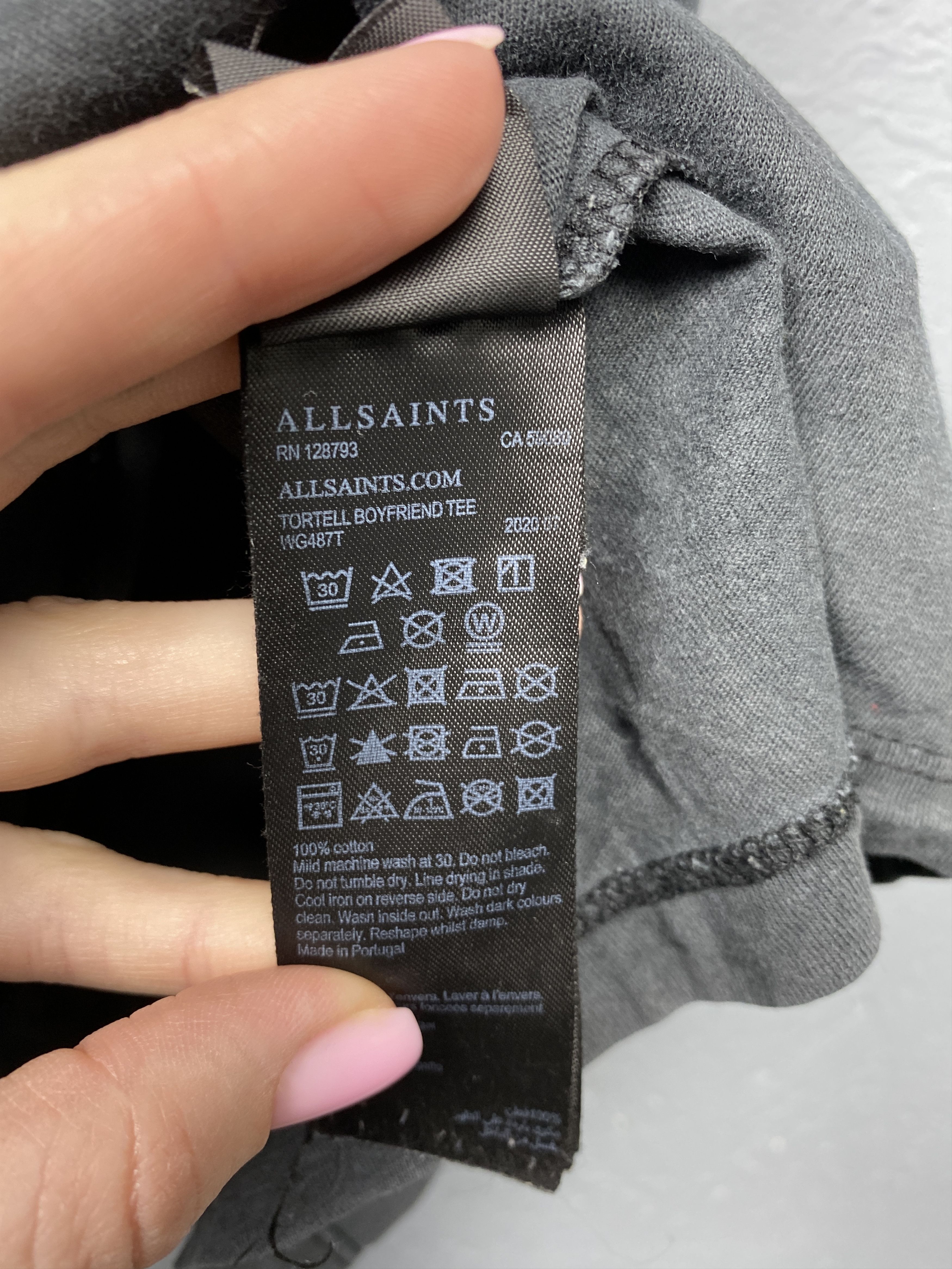 Allsaints Allsaints Tortell Boyfriend Crew Neck T-Shirt Size US S / EU 44-46 / 1 - 5 Thumbnail