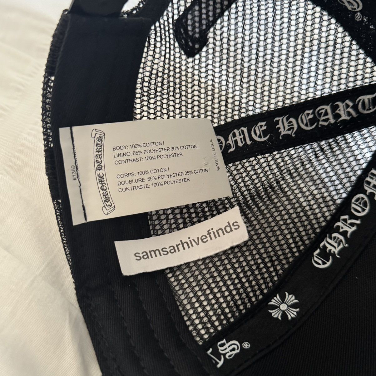 Chrome Hearts Chrome Hearts Fuck You Trucker Hat Black Size ONE SIZE - 8 Thumbnail
