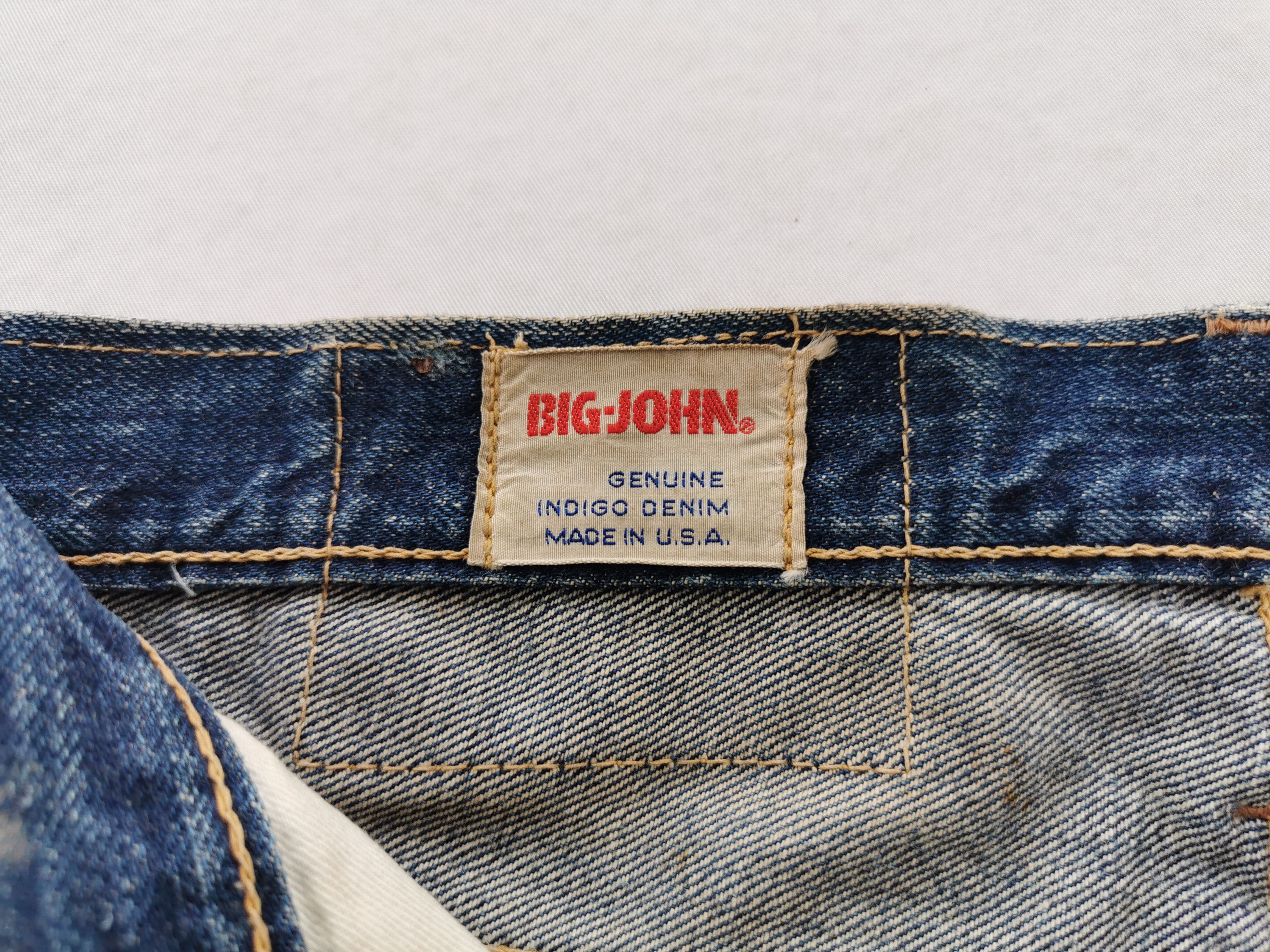 Big John Distressed Vintage 80's Big John Denim Jeans Made In USA Size US 32 / EU 48 - 8 Thumbnail
