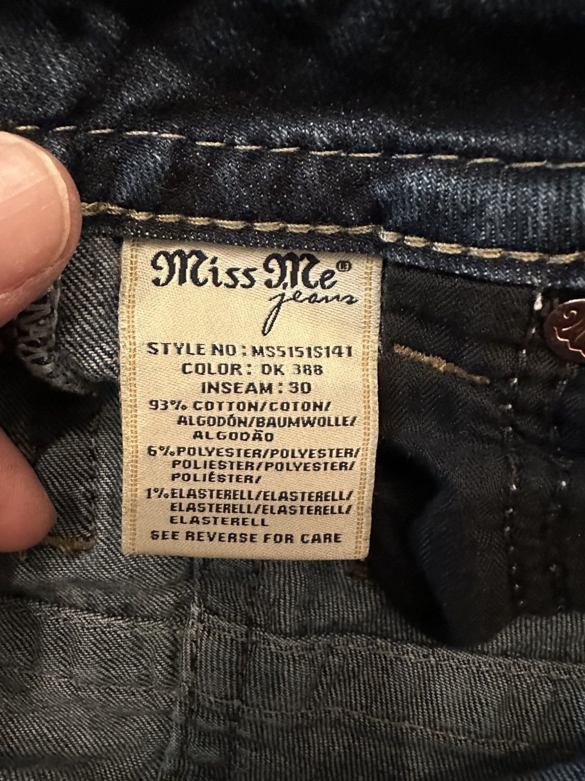 Miss Me Miss Me Mid-Rise Skinny Jeans-Size 24 (Measures 25x28) Size 25" / US 0 / IT 36 - 8 Thumbnail