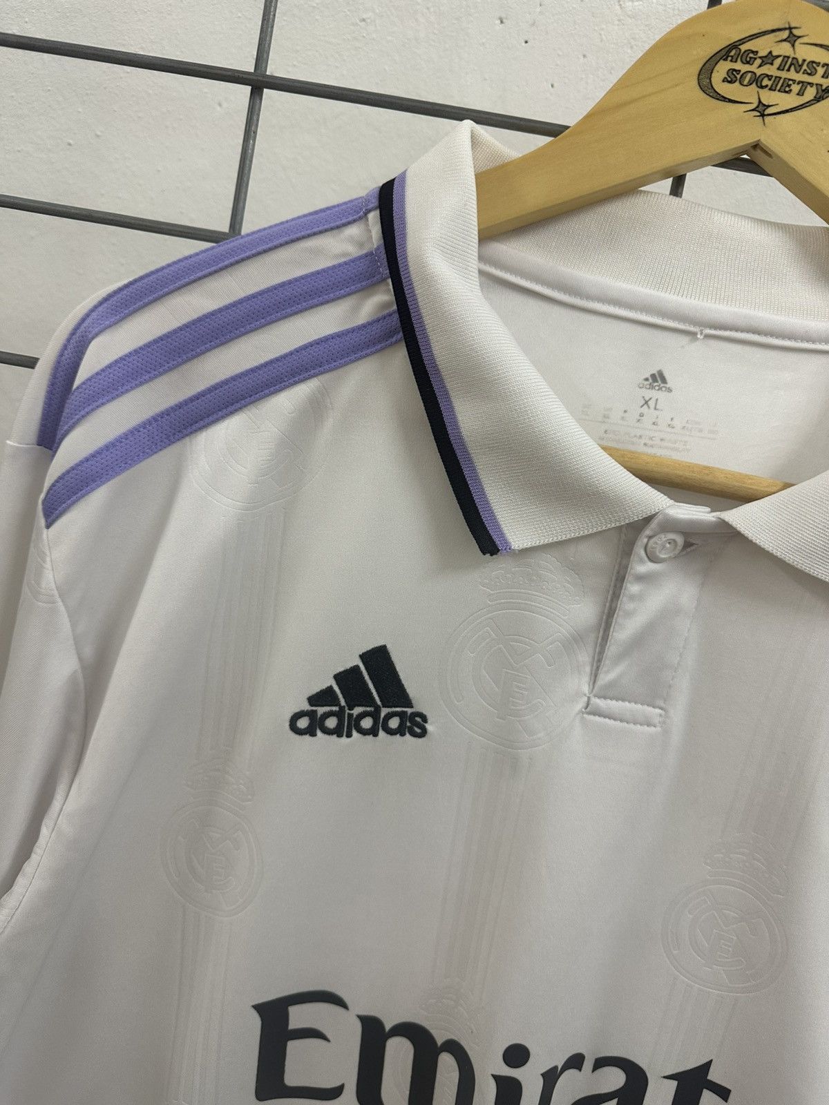 Adidas Adidas Real Madrid 22/23 Home Long Sleeve Jersey Size US XL / EU 56 / 4 - 4 Thumbnail