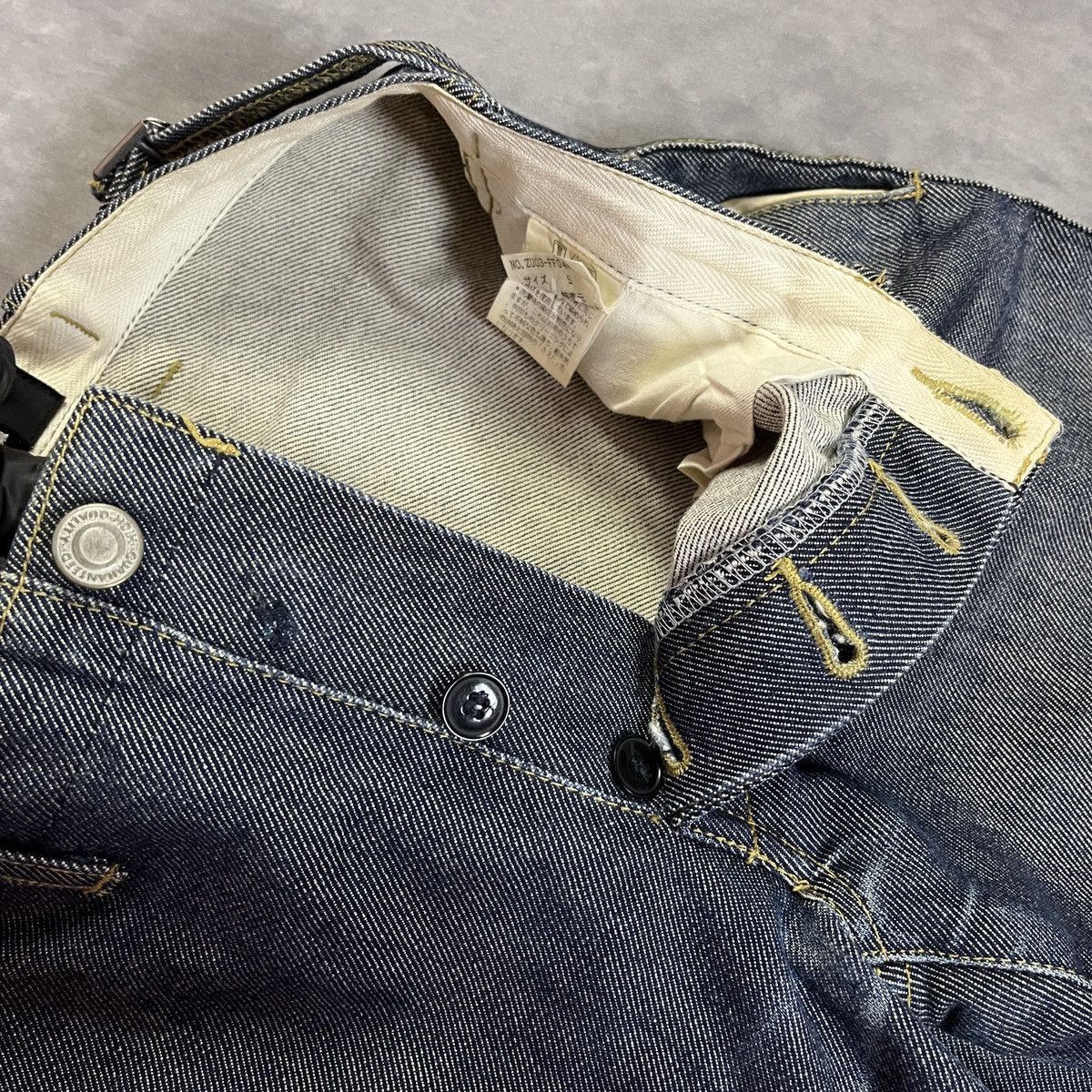 Issey Miyake Zucca Baggy Wide Leg Indigo Denim Y2k Adjustable Rare Jeans Size US 28 / EU 44 - 5 Thumbnail