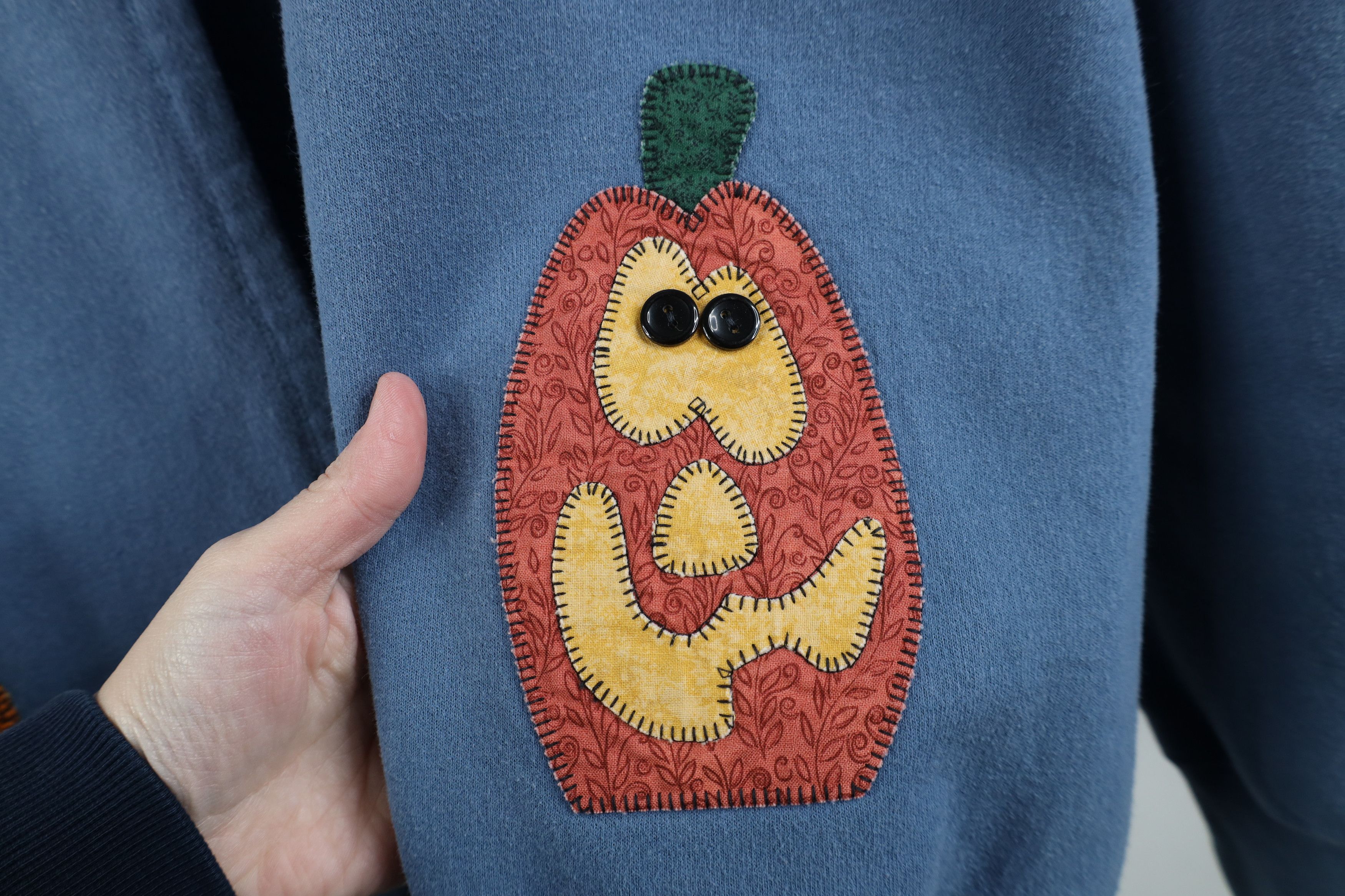 Vintage Vintage 90s Streetwear Open Front Cardigan Sweatshirt Size L / US 10 / IT 46 - 8 Thumbnail