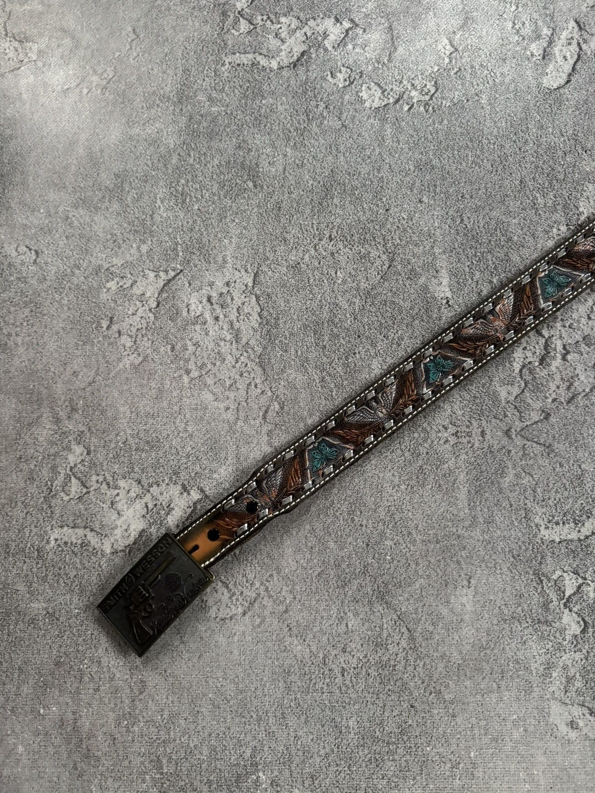 Cowboy Equipment Smith and wesson leather designer cowboy belt y2k avantgarde Size ONE SIZE - 10 Thumbnail
