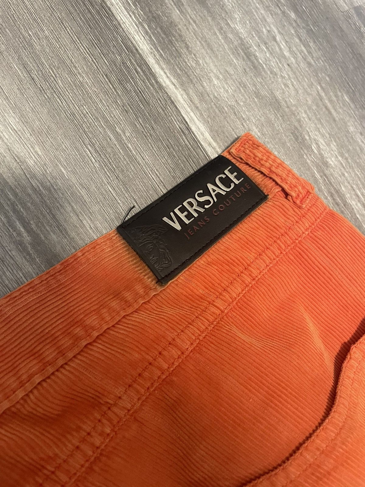 Versace × Versace Jeans Couture × Vintage Rare Versace Orange Corduroy Size US 32 / EU 48 - 4 Thumbnail