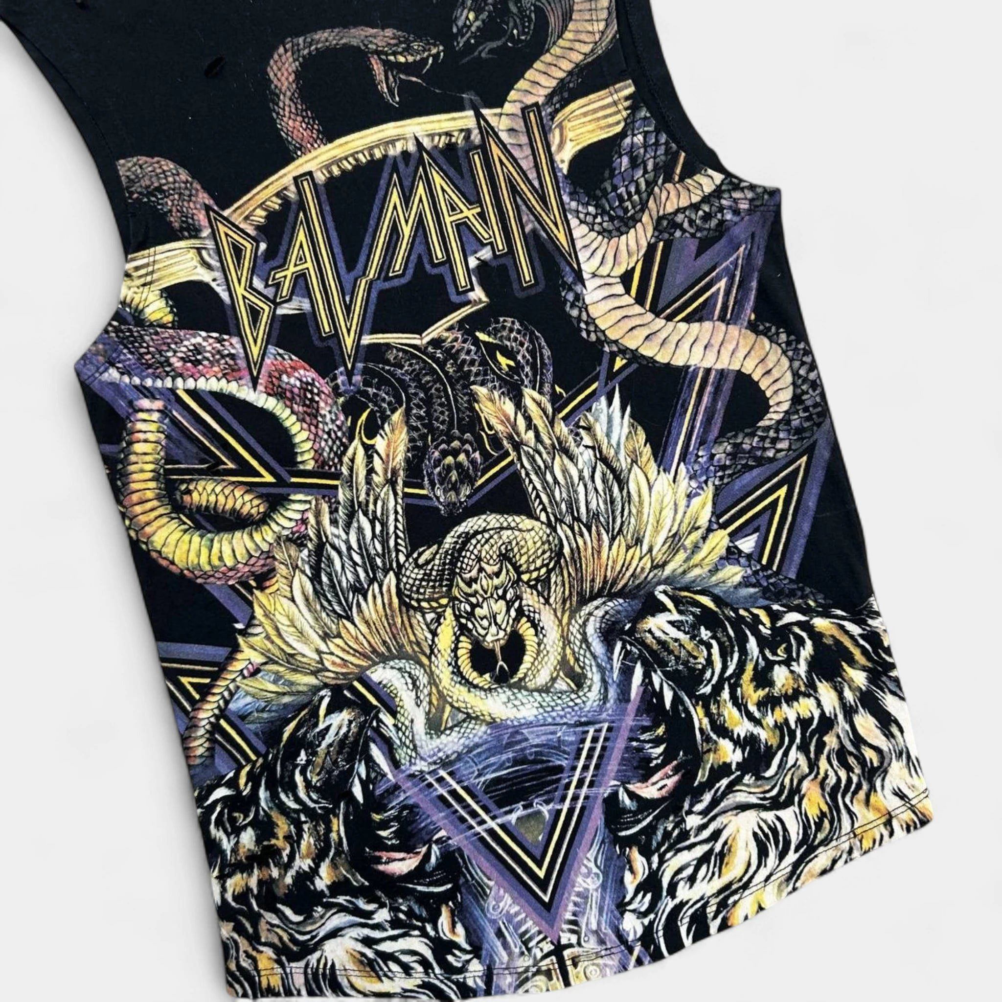 Balmain Balmain Distressed Snake Graphic Tank Top Size US S / EU 44-46 / 1 - 3 Thumbnail