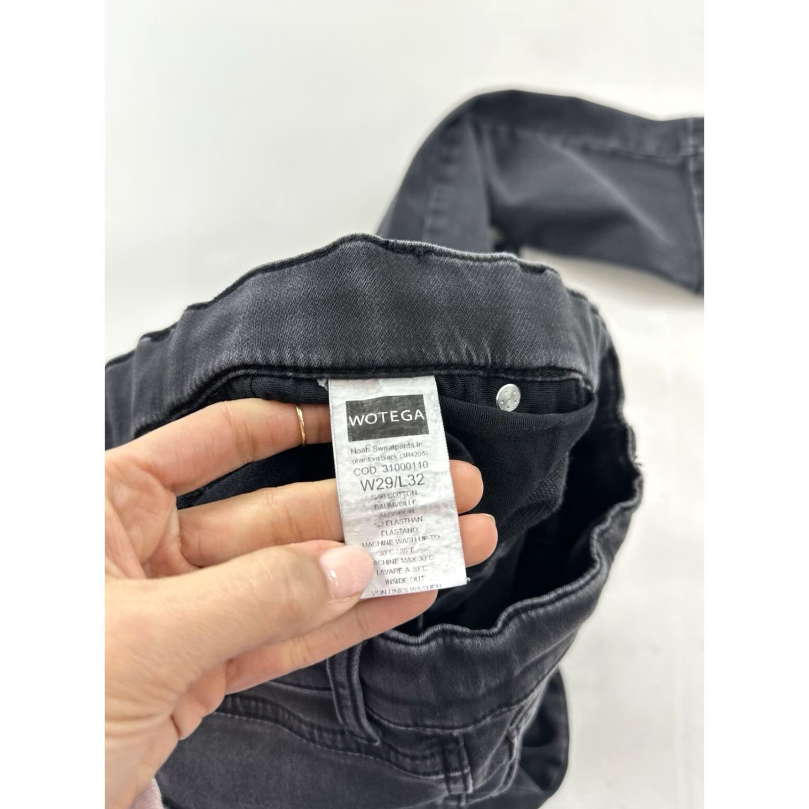 Noah Wotega Jeans Men’s 29x32 Black Noah Sweatpants Size US 29 - 5 Thumbnail