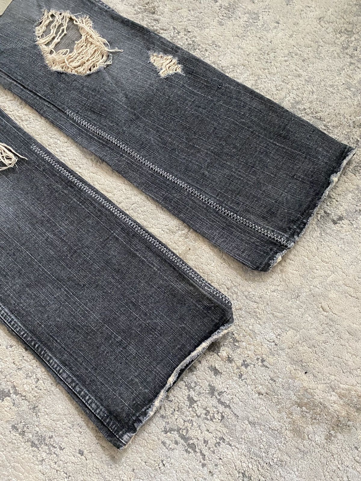 Number (N)ine AW04 Patchwork Bootcut Denim Size US 32 / EU 48 - 5 Thumbnail