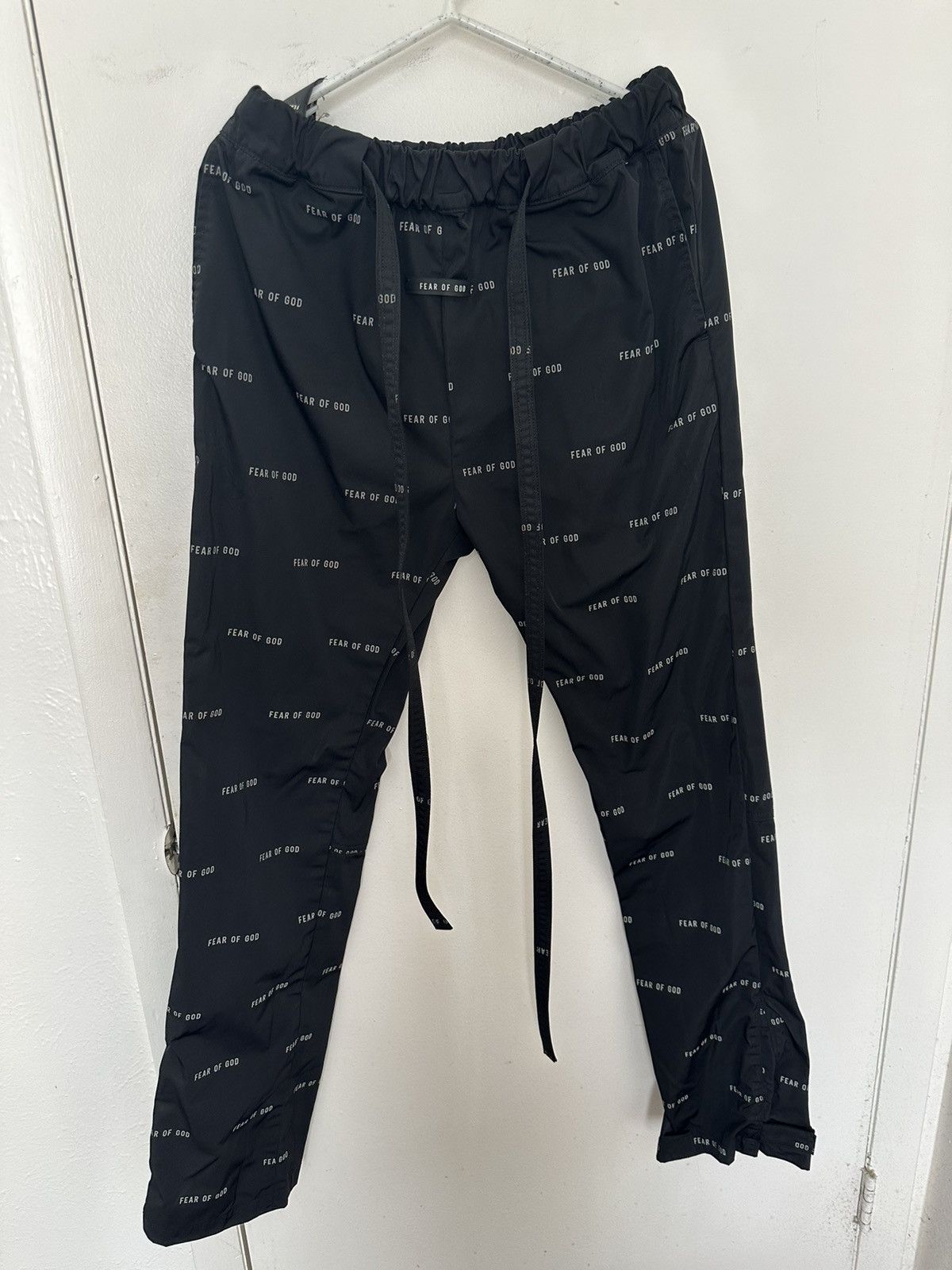 image of Fear Of God All Over Print Baggy in Black, Men's (Size 31)