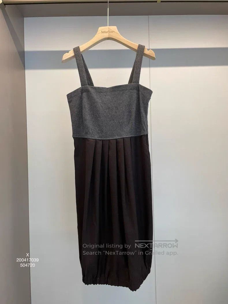 Brunello Cucinelli Brunello Cucinelli Grey Brown Mixed Color Wool Camisole Dr Size S / US 4 / IT 40 - 1 Thumbnail