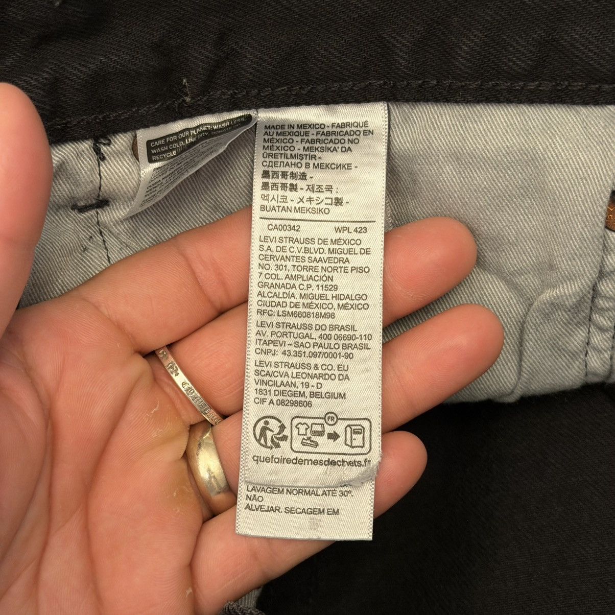 DENIM TEARS Denim Tears Cotton Wreath Black Jeans 501 W31 L32 Brand New Size US 31 - 5 Thumbnail