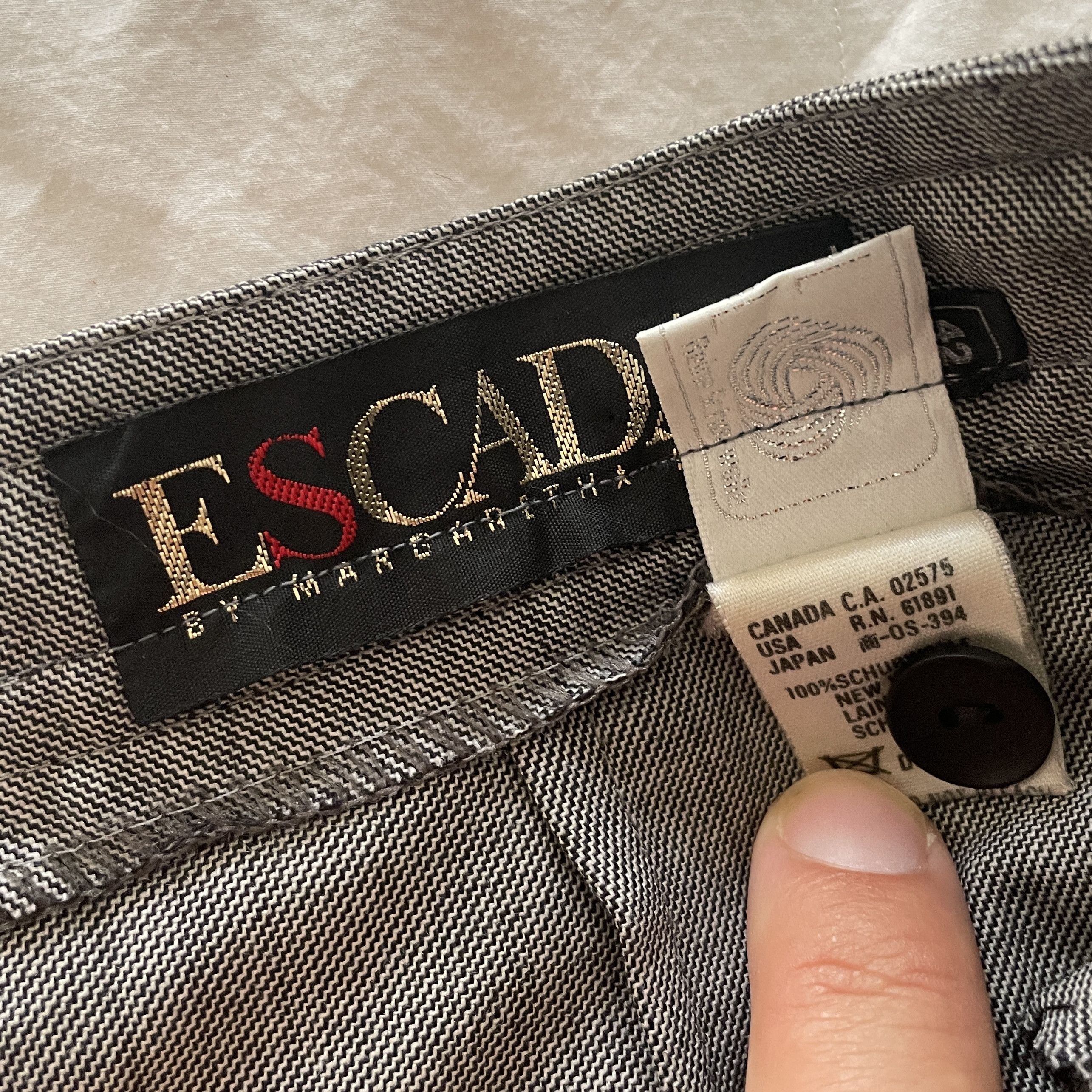 Escada × Vintage Runway Fall Winter 1987 Escada co-ord pant suit Size L / US 10 / IT 46 - 7 Thumbnail
