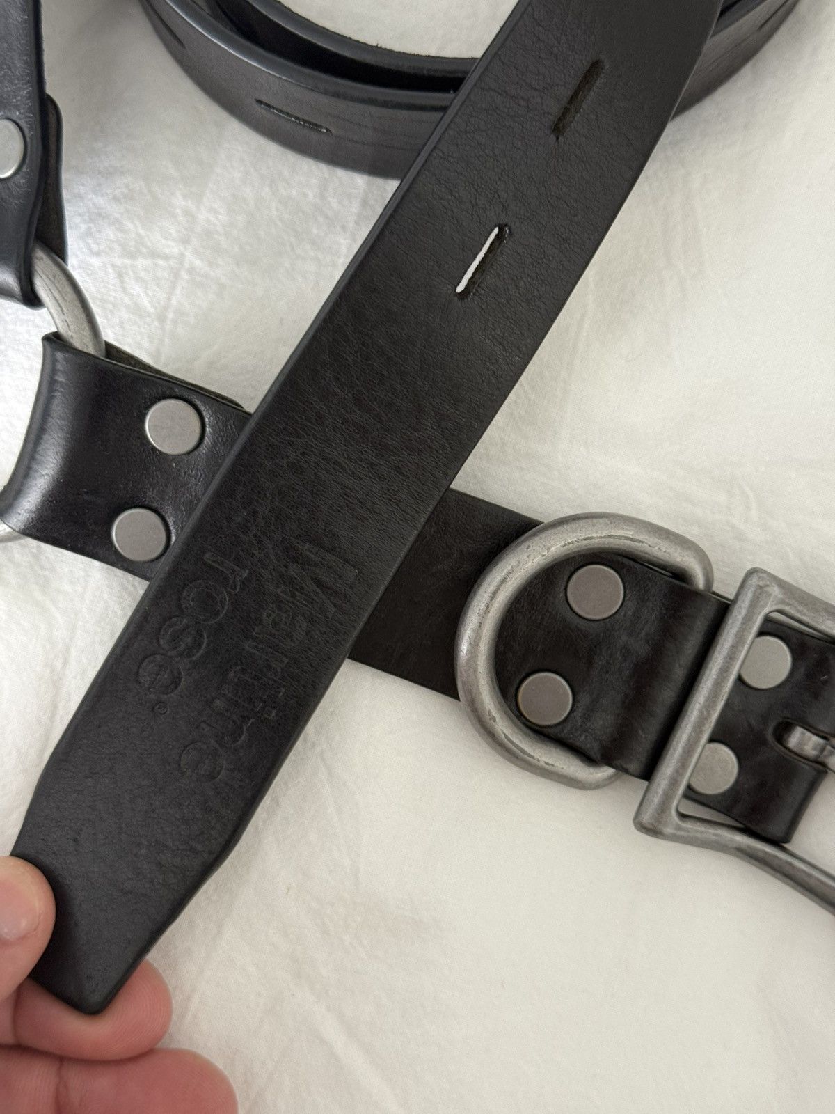 Martine Rose Martine Rose Leather bondage buckle belt Size ONE SIZE - 2 Thumbnail