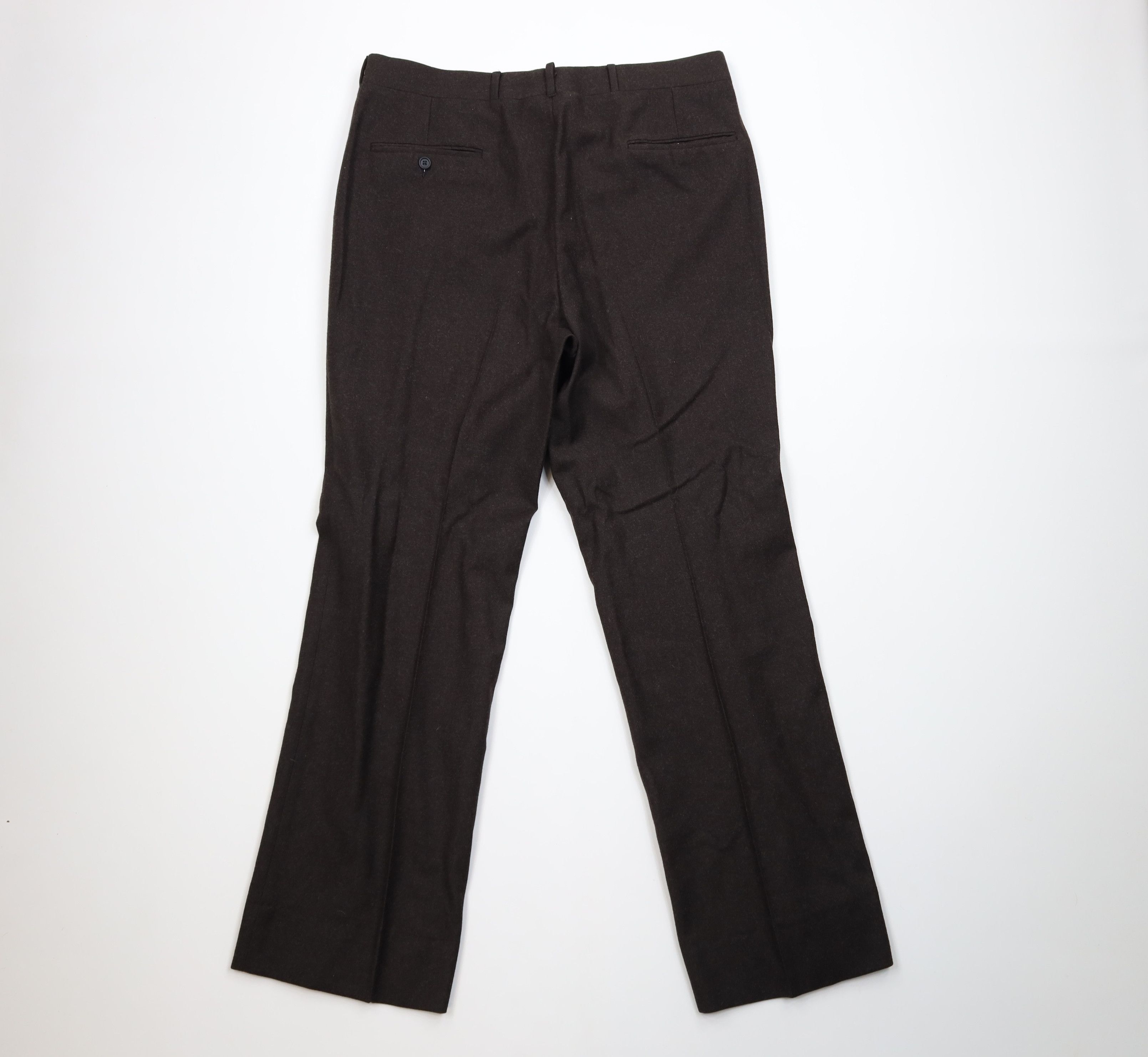 Vintage Vintage 60s Streetwear Flared Wide Leg Chino Pants Brown USA Size US 36 / EU 52 - 10 Thumbnail