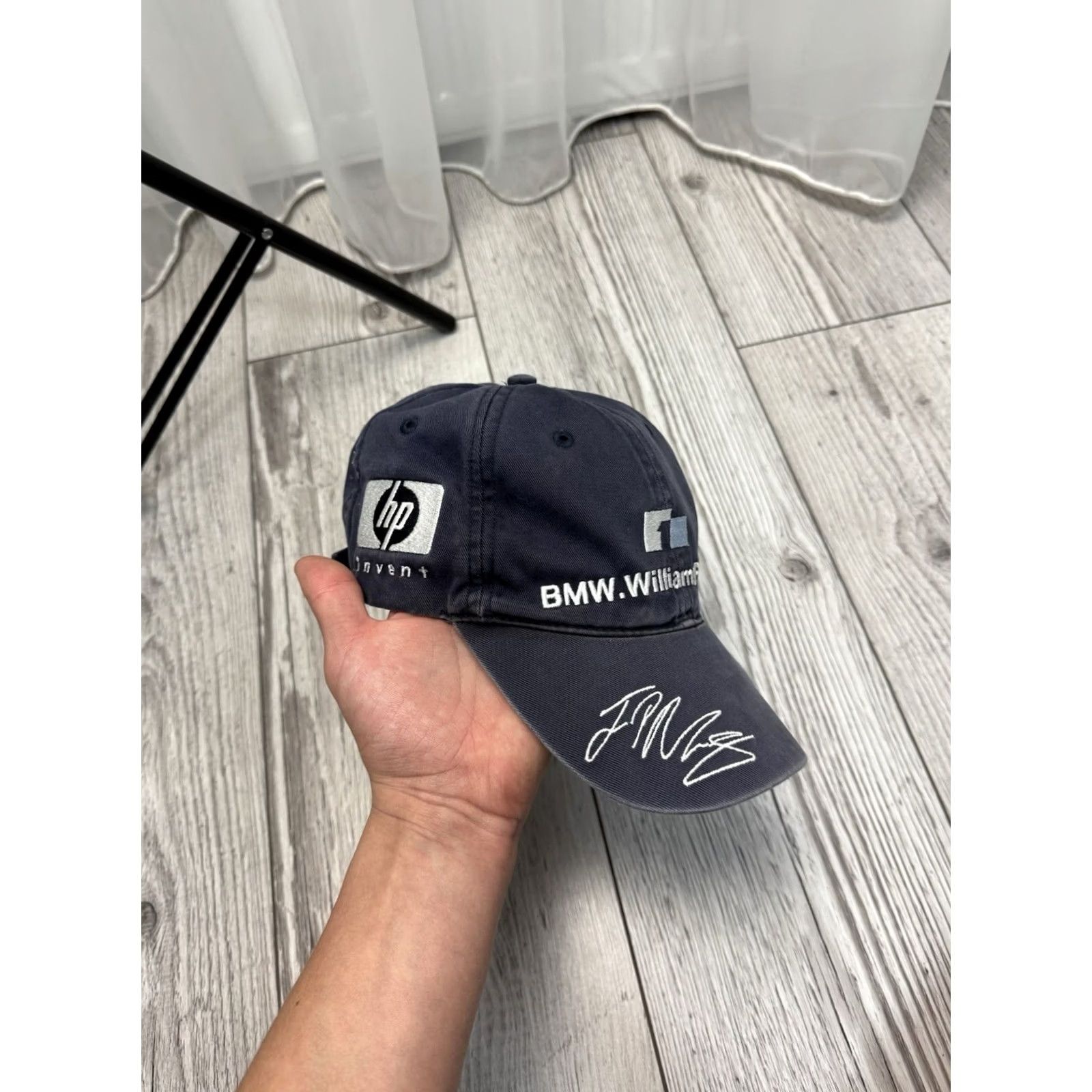 BMW VINTAGE BMW Williams F1 Team Pablo Montoya #3 racing Cap One Size Os Mens Blue Baseball Cap 90s Cars Racing BMW Williams F1 Team Mens Os Blues Size ONE SIZE - 3 Thumbnail