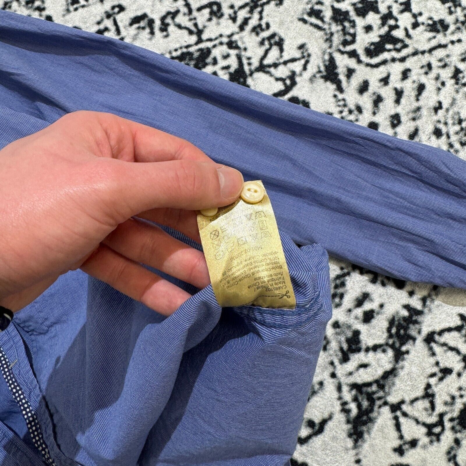 Scotch & Soda × Vintage Vintage Scotch Soda Unisex Blue Cotton Shirt Size L Y2K 90s Size US L / EU 52-54 / 3 - 9 Thumbnail