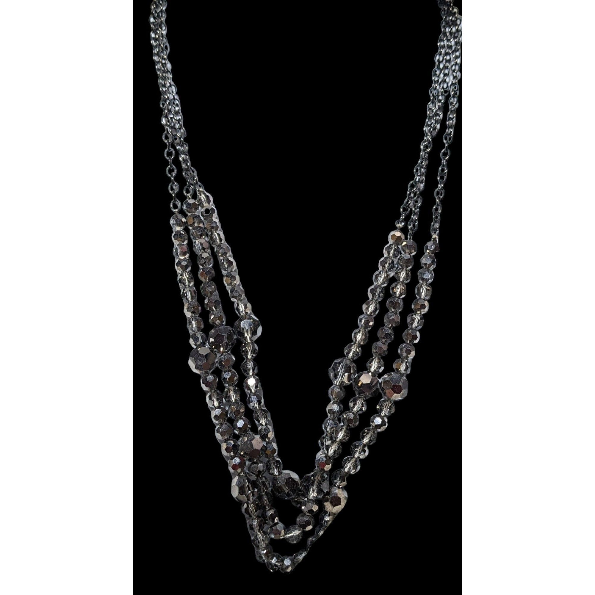 Other Glam Goth Multilayer Glass Beaded Necklace Size ONE SIZE - 1 Thumbnail