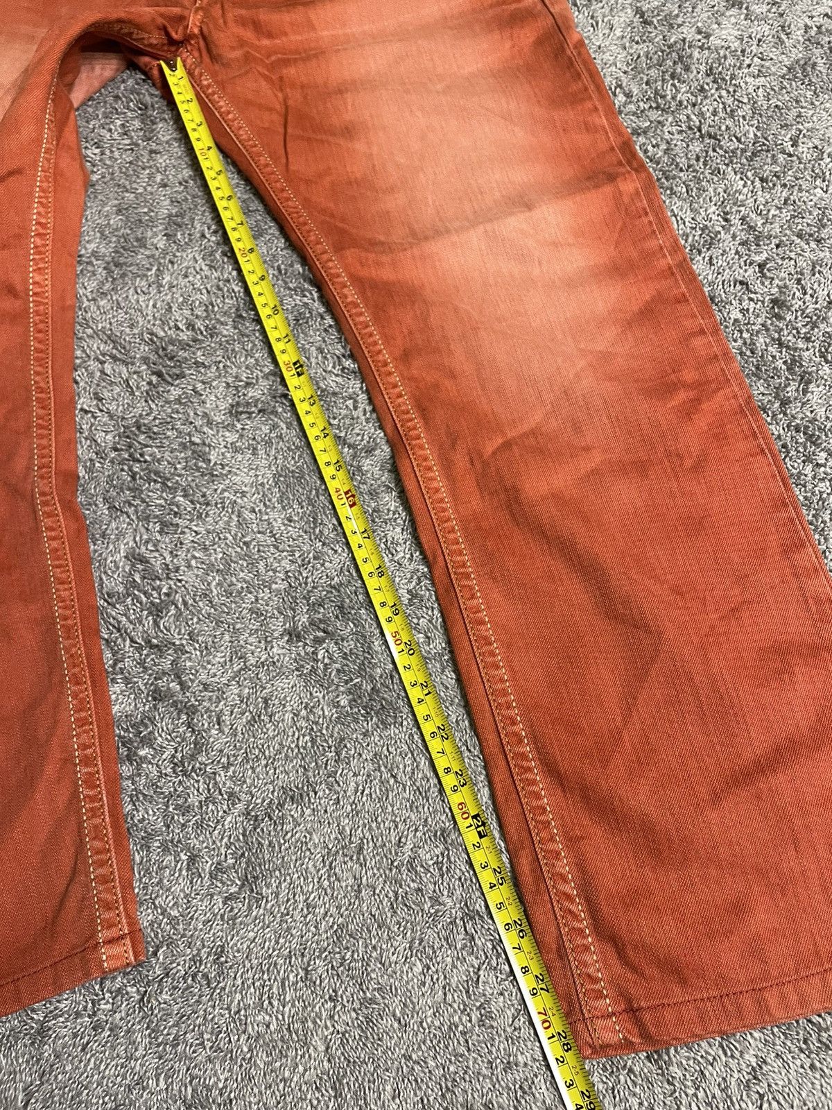 Edwin Rare Orange Edwin Exclusive Vintage Pant Size US 35 - 21 Thumbnail