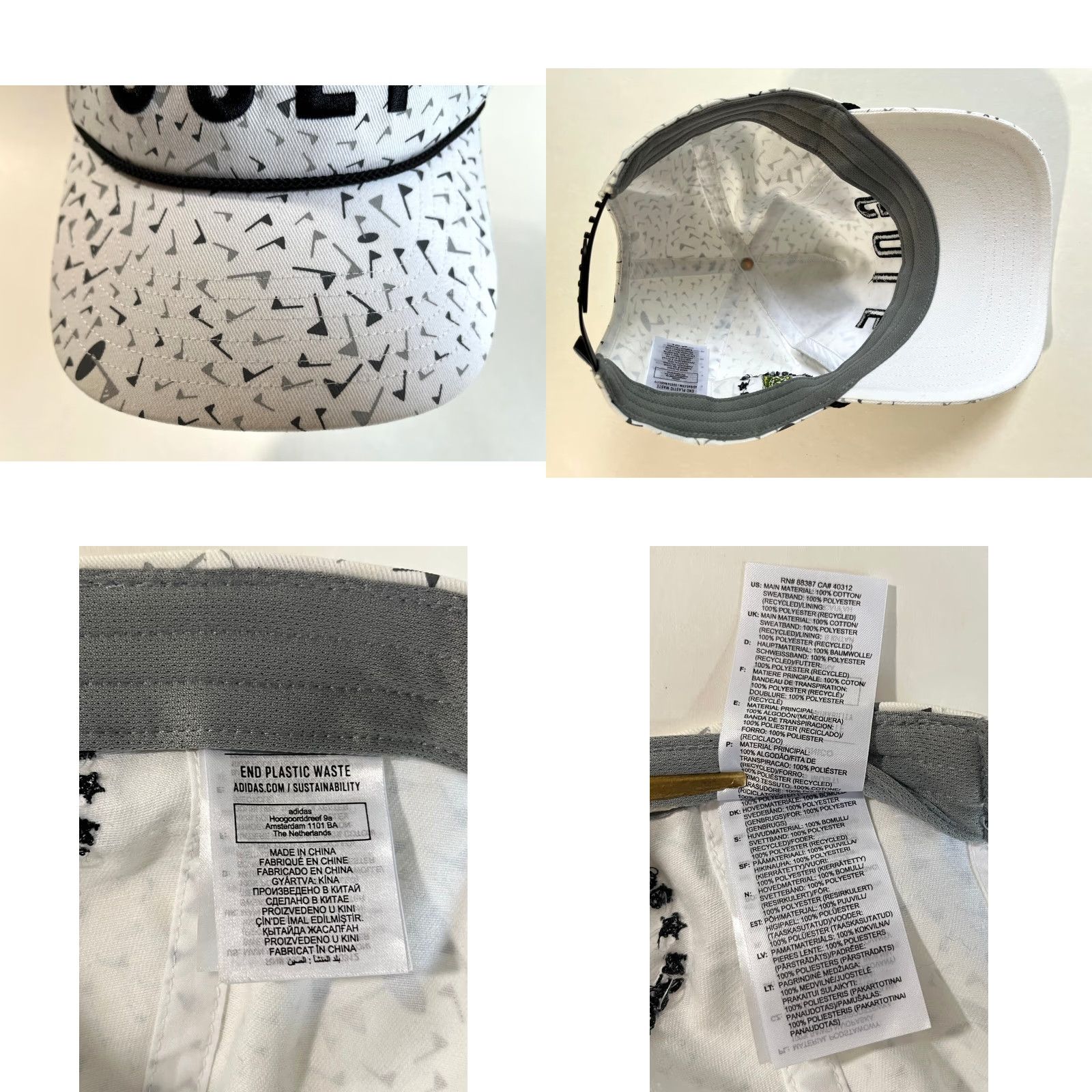 Adidas Adidas Golf 122nd U.S. Open The Country Club Snapback Hat Unisex Adults One Size White Cotton Canvas Adjustable Golf Hat Size ONE SIZE - 9 Thumbnail