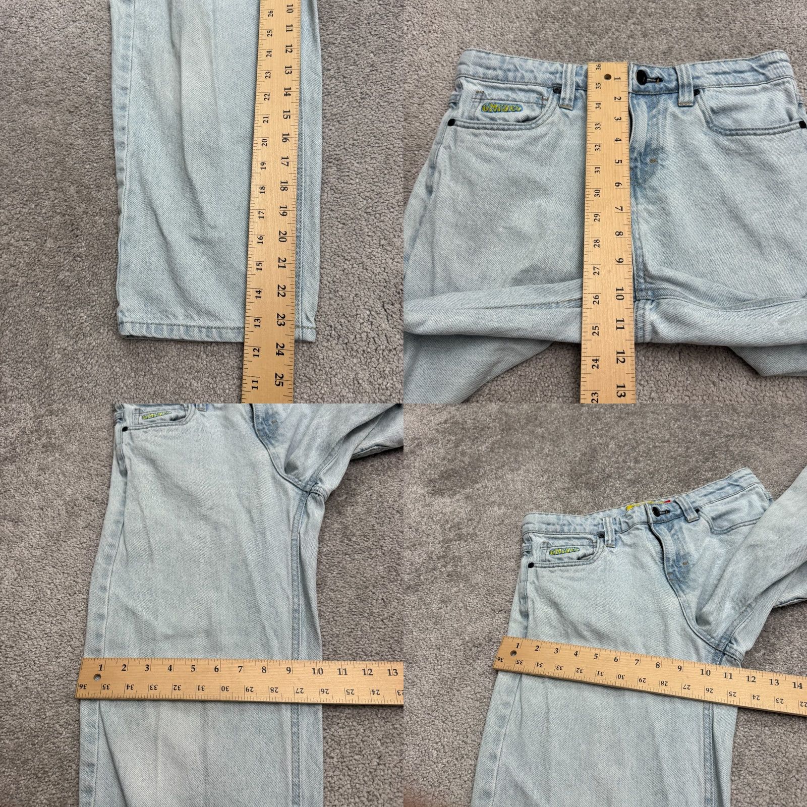 Empyre VINTAGE Empyre Jeans 90s City Streetwear 25 Light Blue Denim High Rise 5-Pocket Womens Size 42" / US 20 - 10 Thumbnail