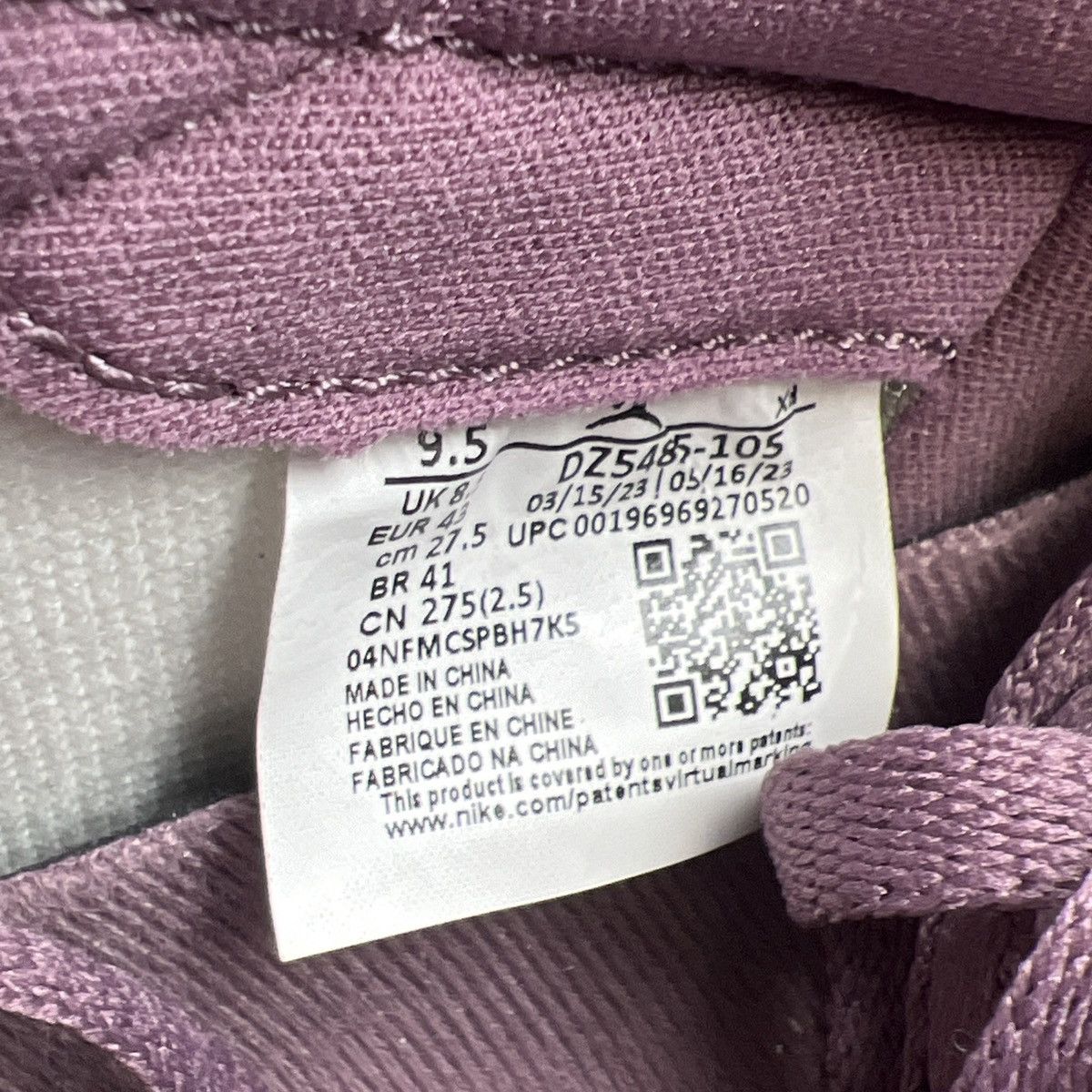 Nike Air Jordan 1 high mauve Size US 9.5 / EU 42-43 - 8 Thumbnail