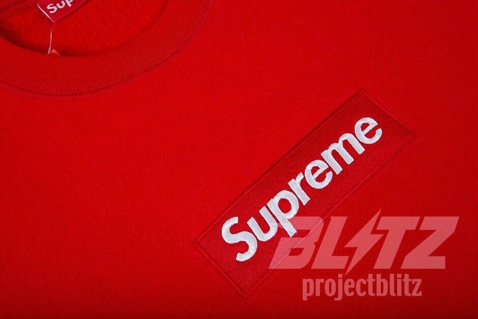 Supreme FW15 SUPREME BOX LOGO CREWNECK SWEATSHIRT RED L Size US L / EU 52-54 / 3 - 3 Thumbnail