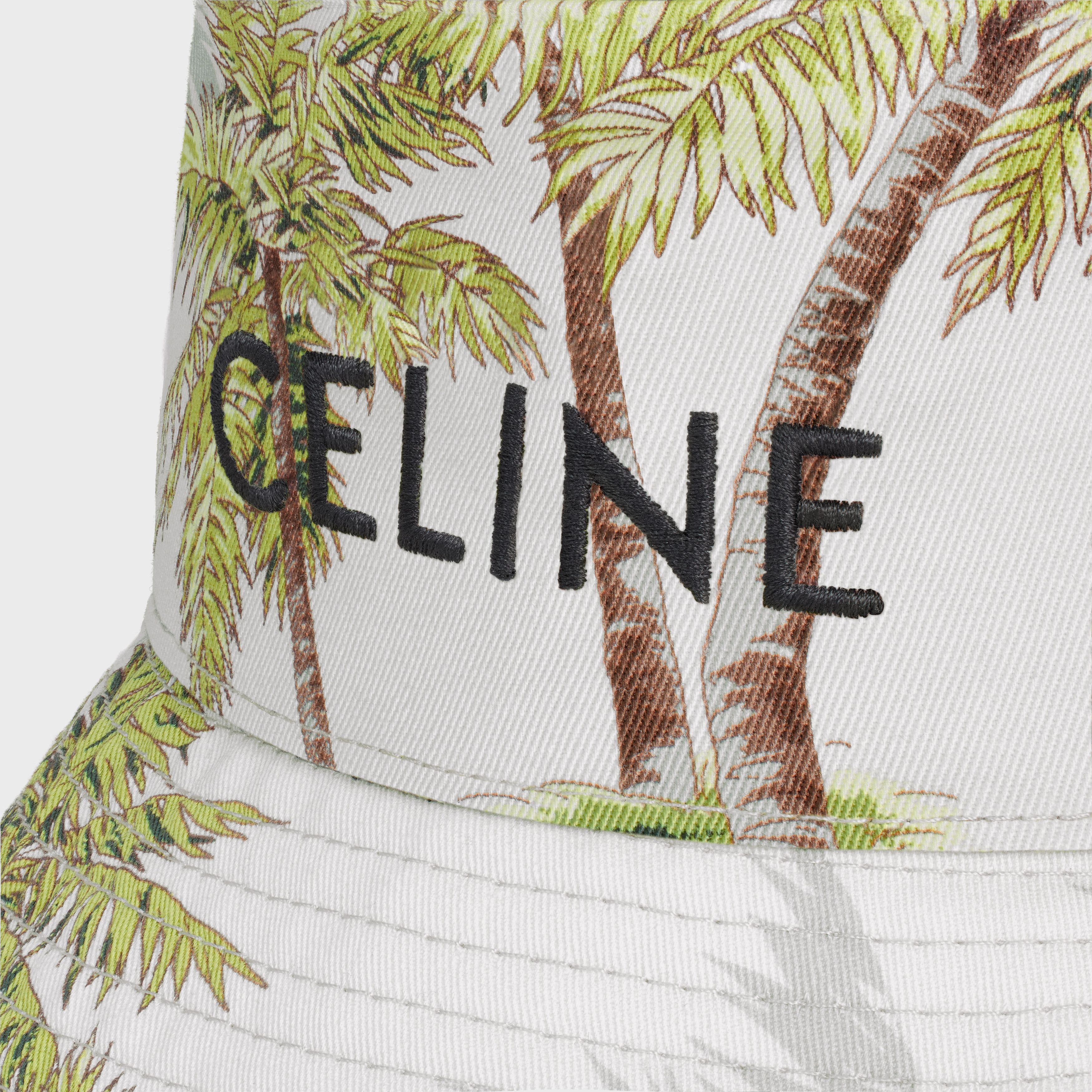 Celine Celine Bucket Hat With Drawstring In Cotton Gabardine Size ONE SIZE - 3 Thumbnail